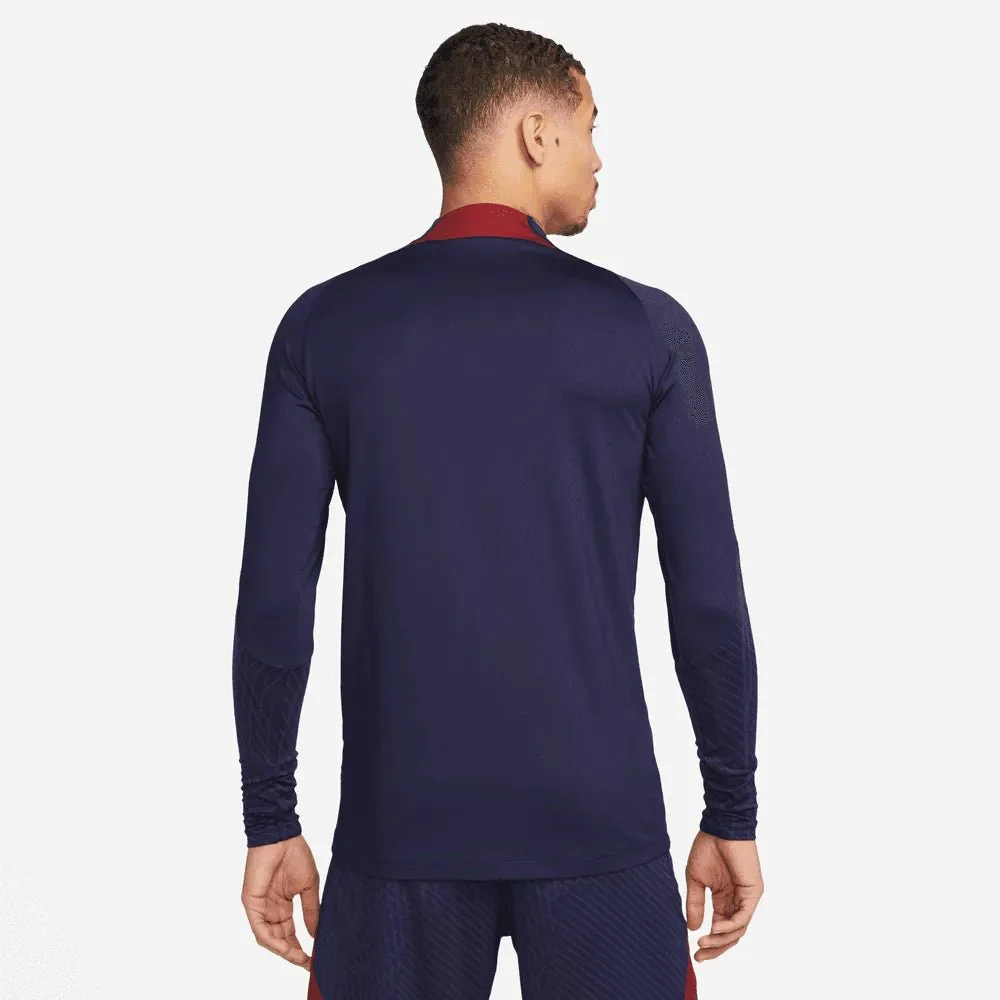 Nike 2023-24 PSG DF Strike Drill Top - Navy - Burgandy - Gold - Image 2