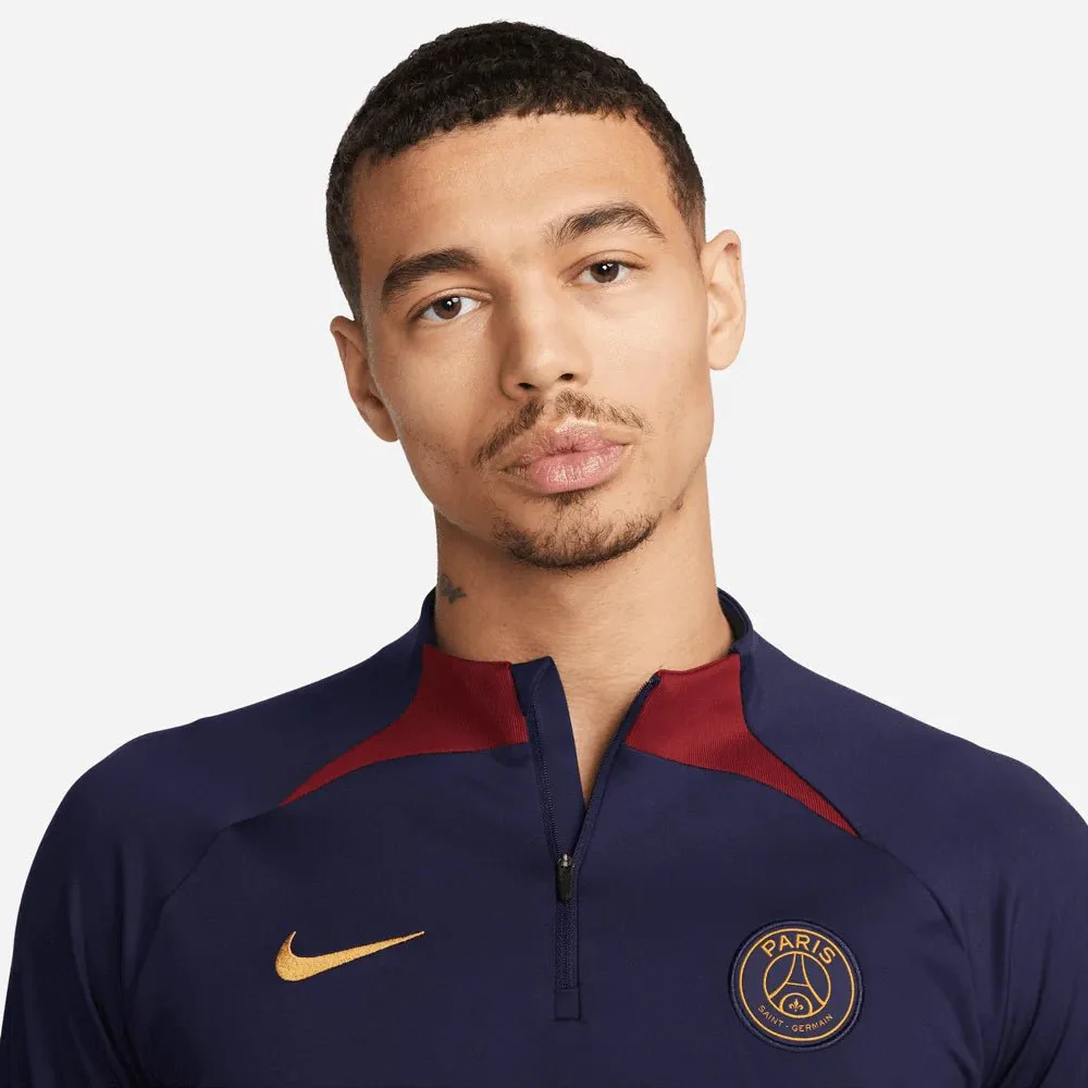 Nike 2023-24 PSG DF Strike Drill Top - Navy - Burgandy - Gold - Image 3