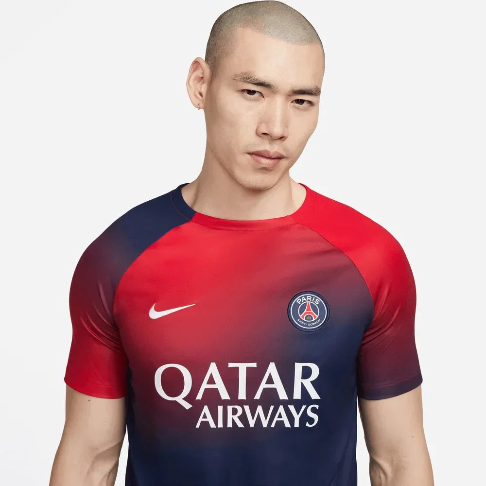 Nike 2023-24 PSG DF Training Top - Navy - Red - Image 2