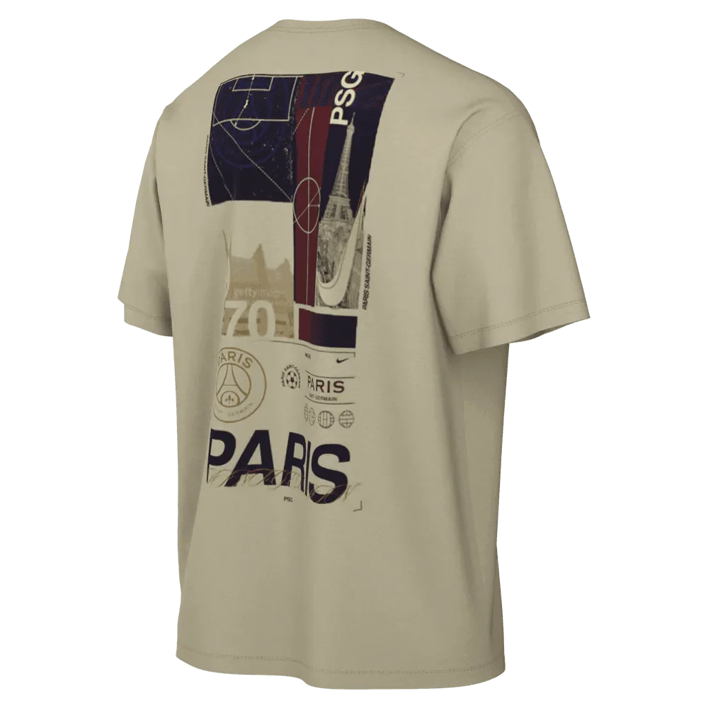 Nike 2023-24 PSG Graphic tee - Cream - Navy - Image 2