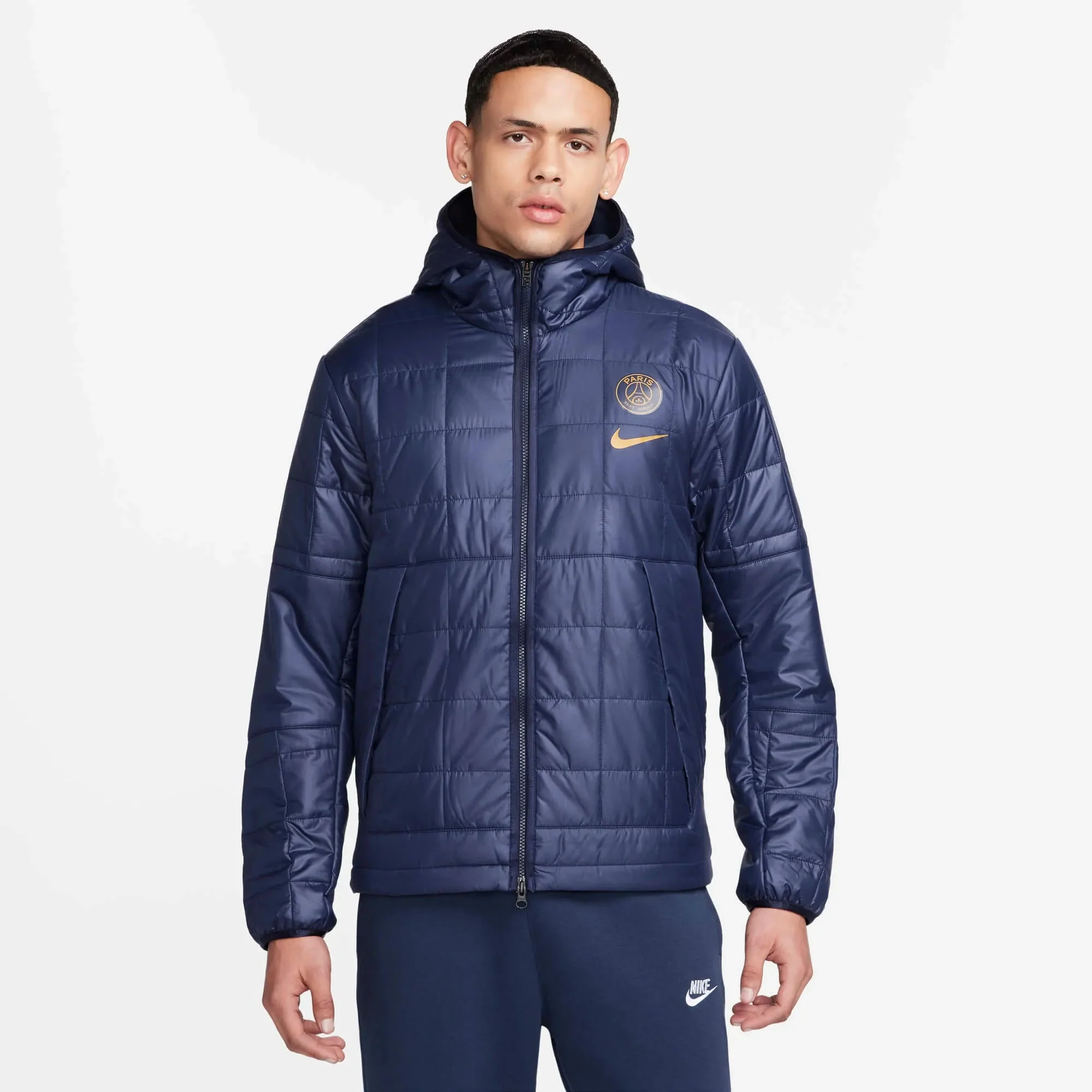 Nike 2023-24 PSG Men's Fleece-Lined Hooded Jacket