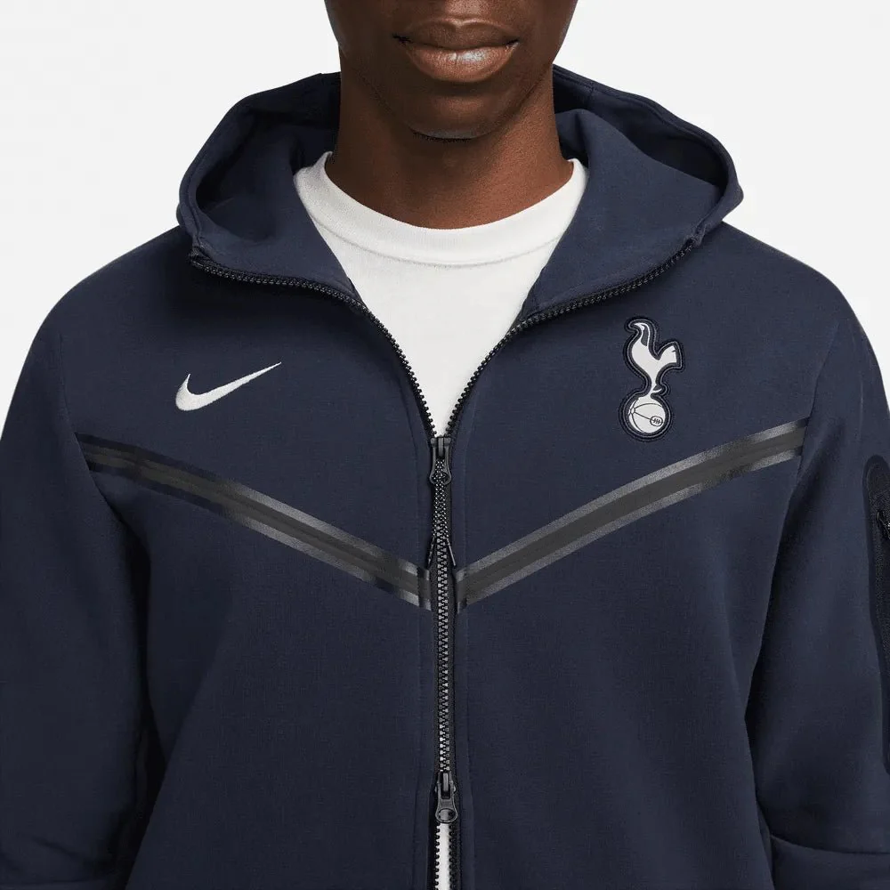 Nike 2023-24 Tottenham Tech Fleece Hooded jacket- Navy - Image 3