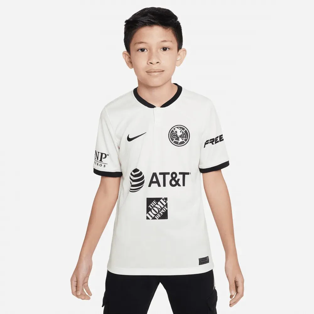 Nike 2023 Club America Youth Third Jersey - Sail-Black - Image 3