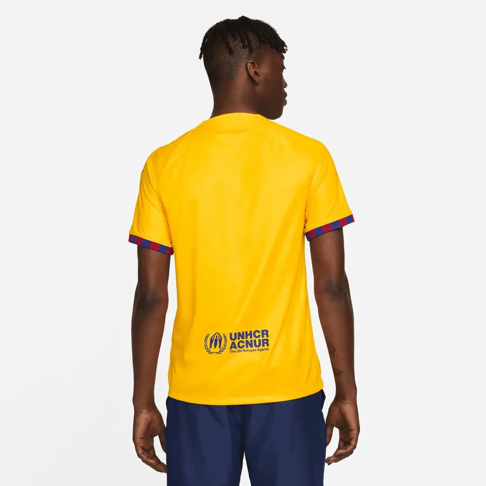 Nike 2023 FC Barcelona Fourth Jersey - Yellow - University Red - Image 4