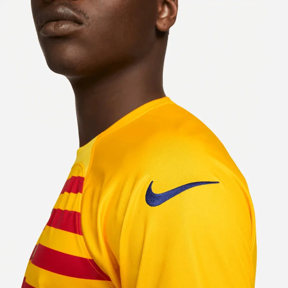 Nike 2023 FC Barcelona Fourth Jersey - Yellow - University Red - Image 6
