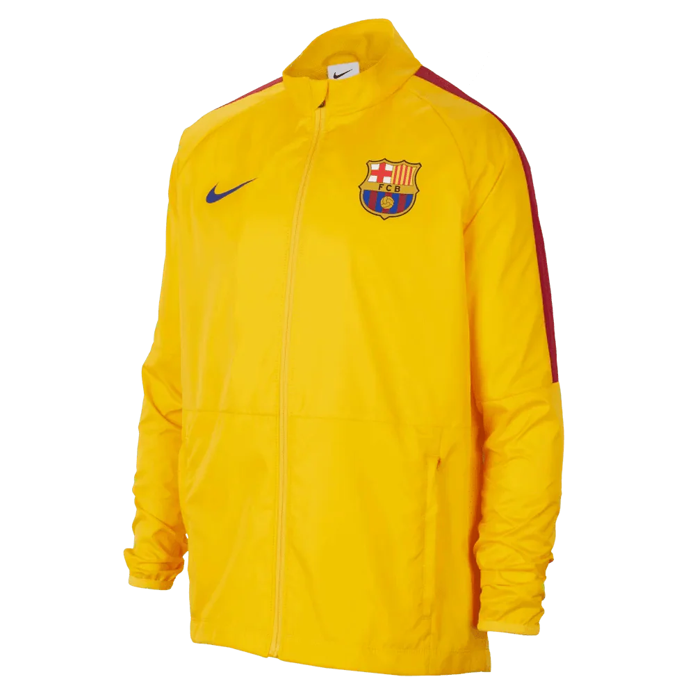 Nike 2023 FC Barcelona Youth AWF Academy Jacket - Yellow