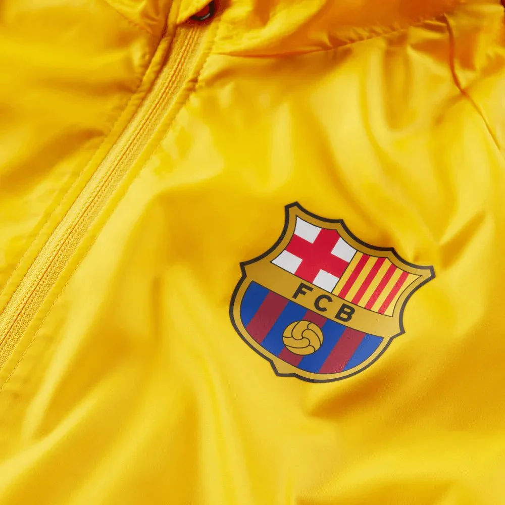 Nike 2023 FC Barcelona Youth AWF Academy Jacket - Yellow - Image 3