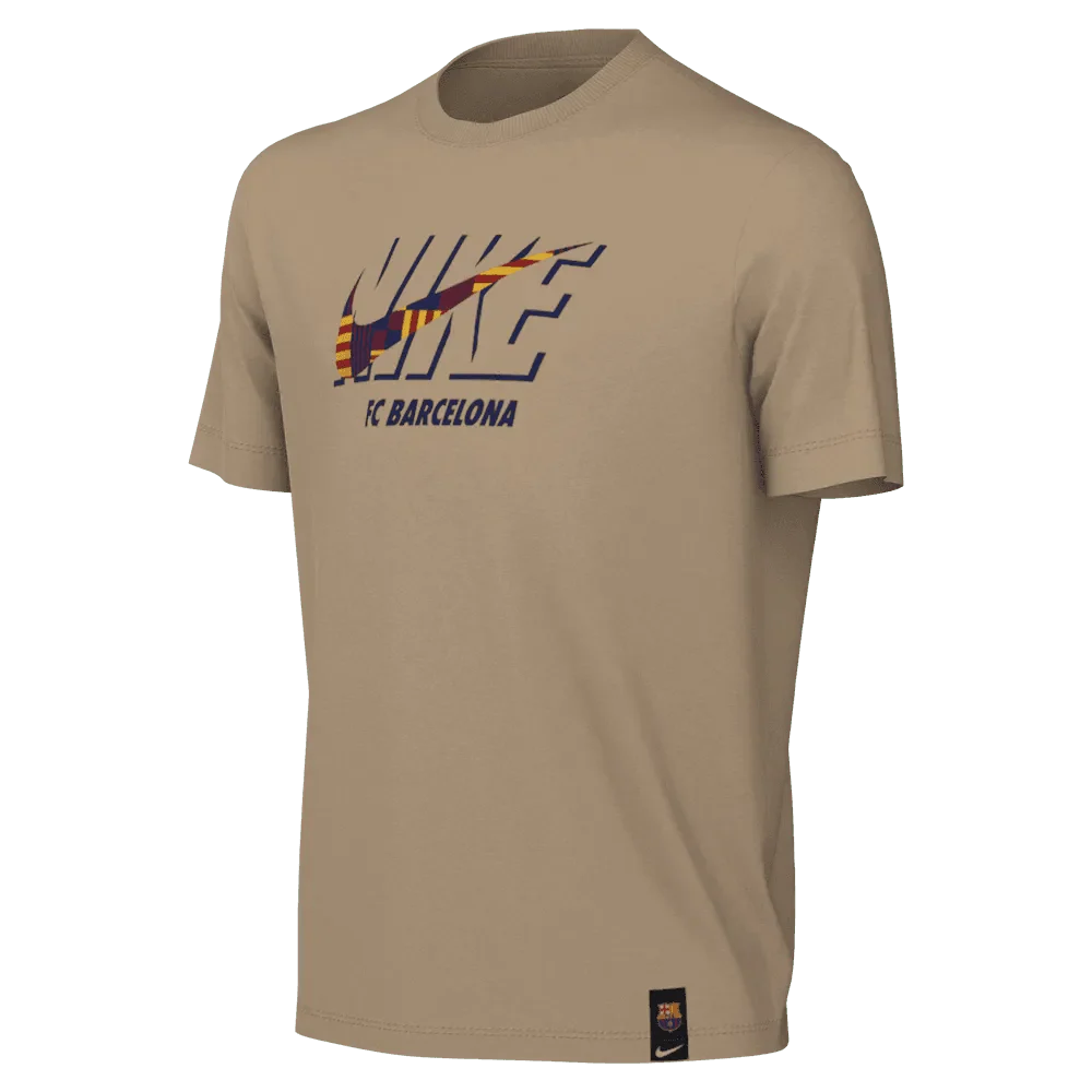 Nike 2023 FC Barcelona Youth Swoosh Tee - Beige-Blue