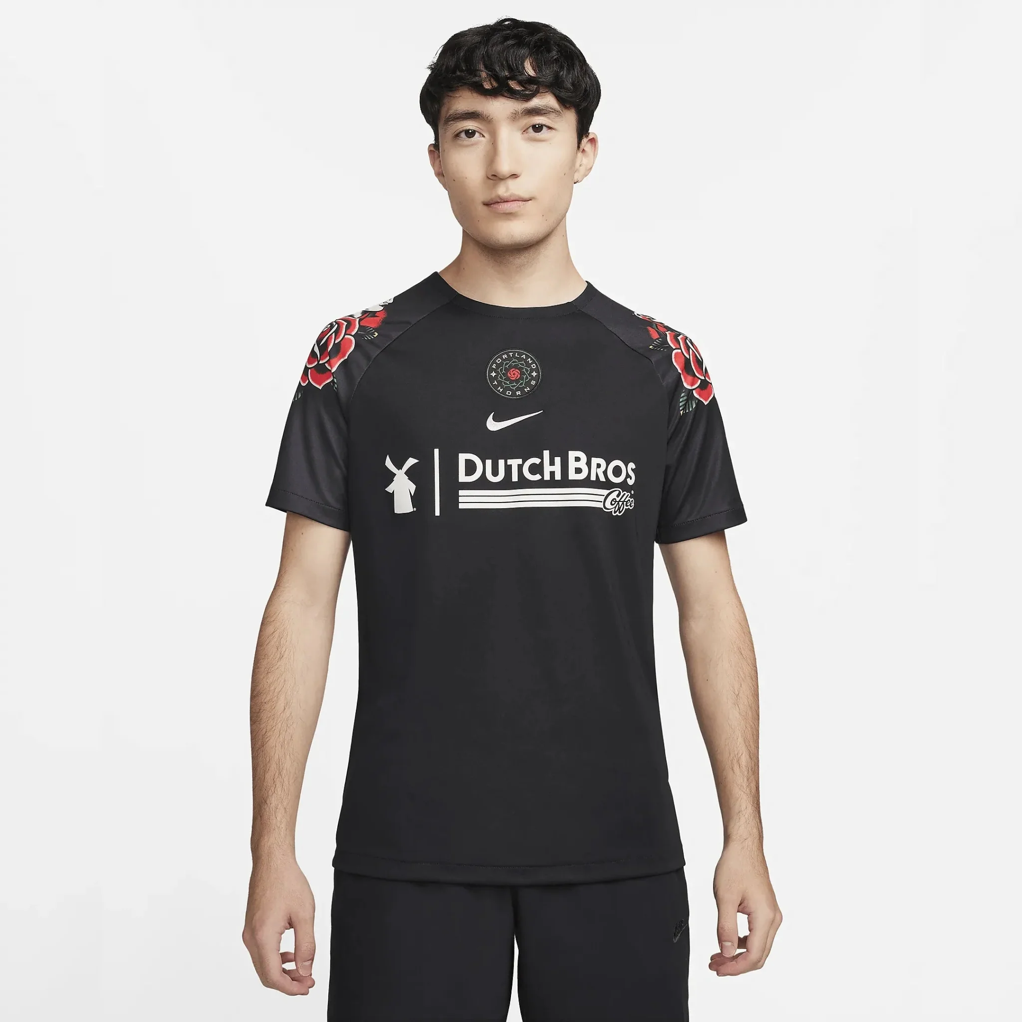 Nike 2023 Portland Thorns Pre-Match Training Jersey - Black - Red