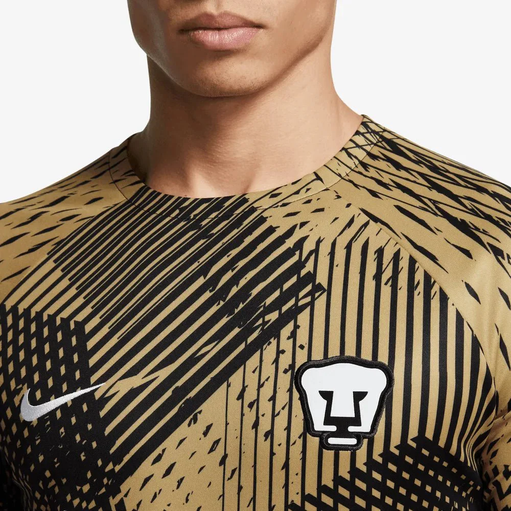 Nike 2023 Pumas Pre-Match Training Top - Black-Gold-White - Image 3