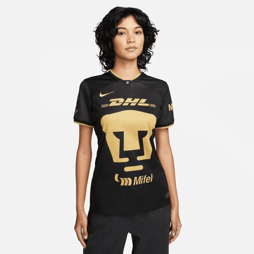 Nike 2023 Pumas Womens Third Jersey - Black - Gold