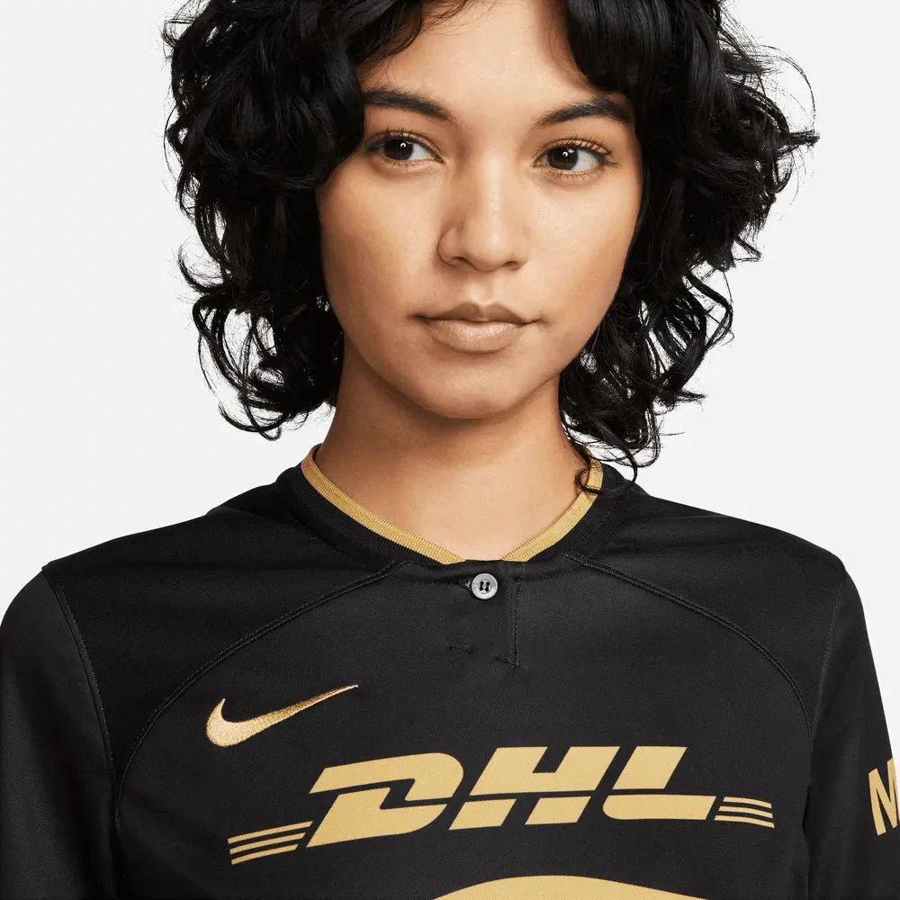 Nike 2023 Pumas Womens Third Jersey - Black - Gold - Image 3