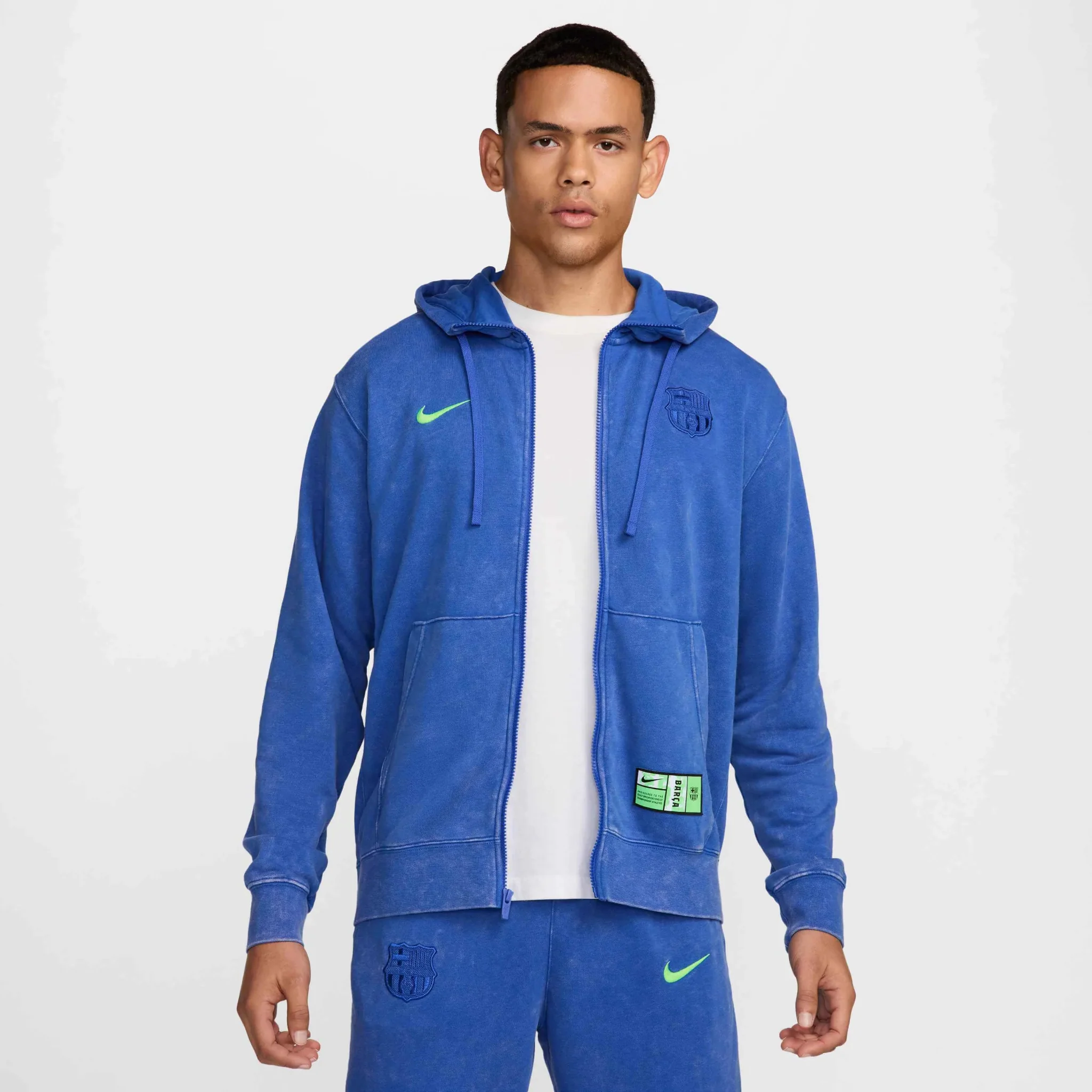 Nike 2024-25 Barcelona Men's Third French terry Full-Zip Hoodie
