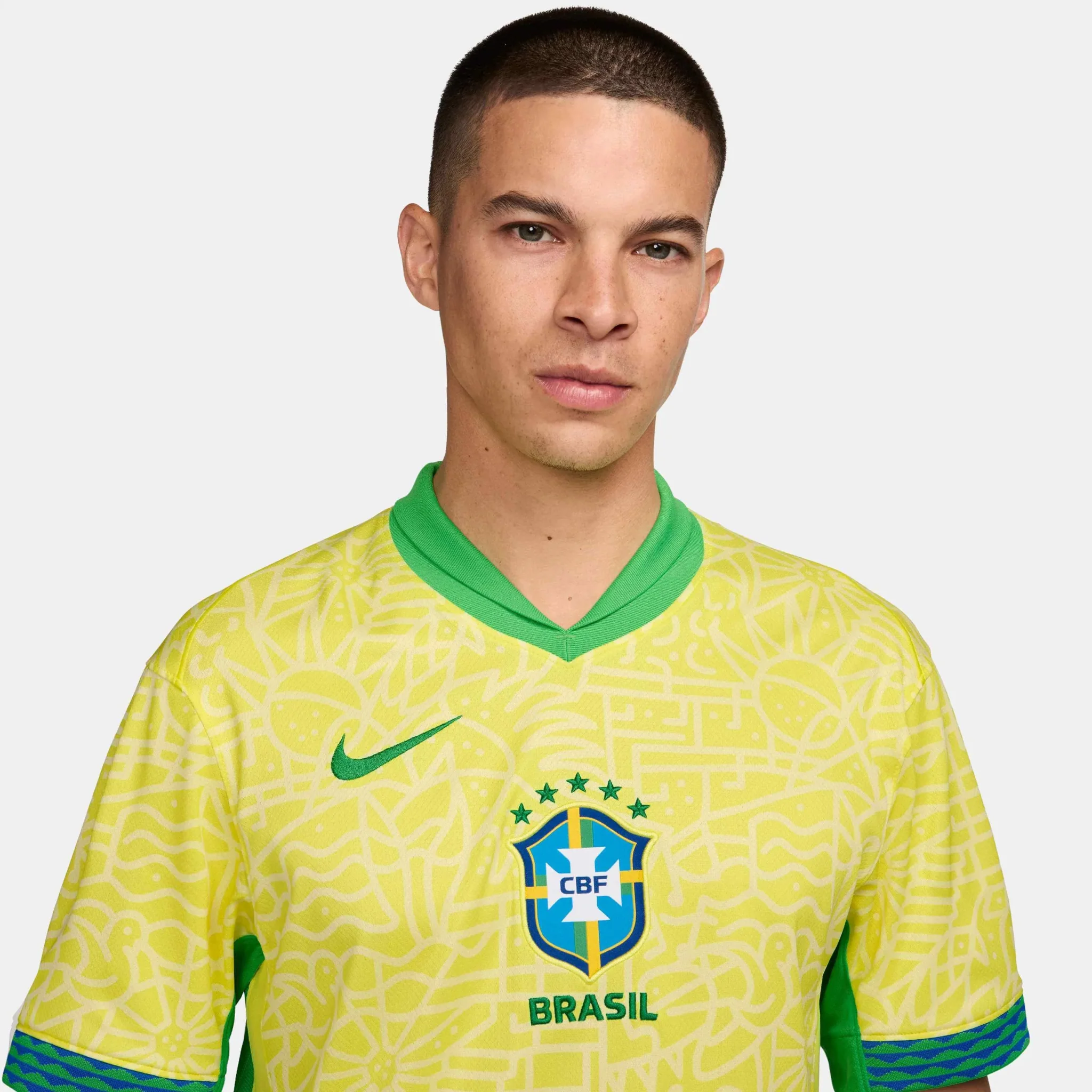 Nike 2024-25 Brazil Men's Stadium Home Jersey - Image 5