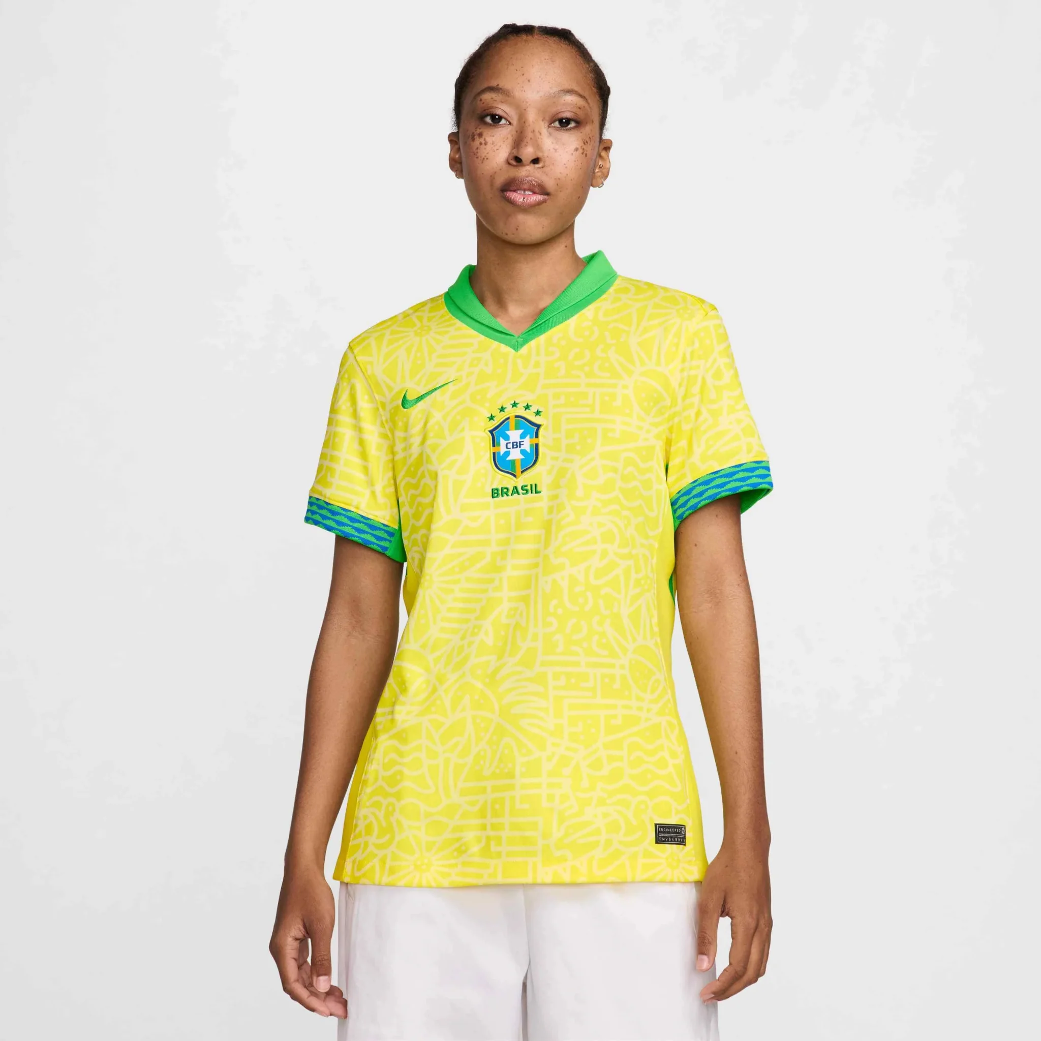 Nike 2024-25 Brazil Women's Stadium Home Jersey - Image 3