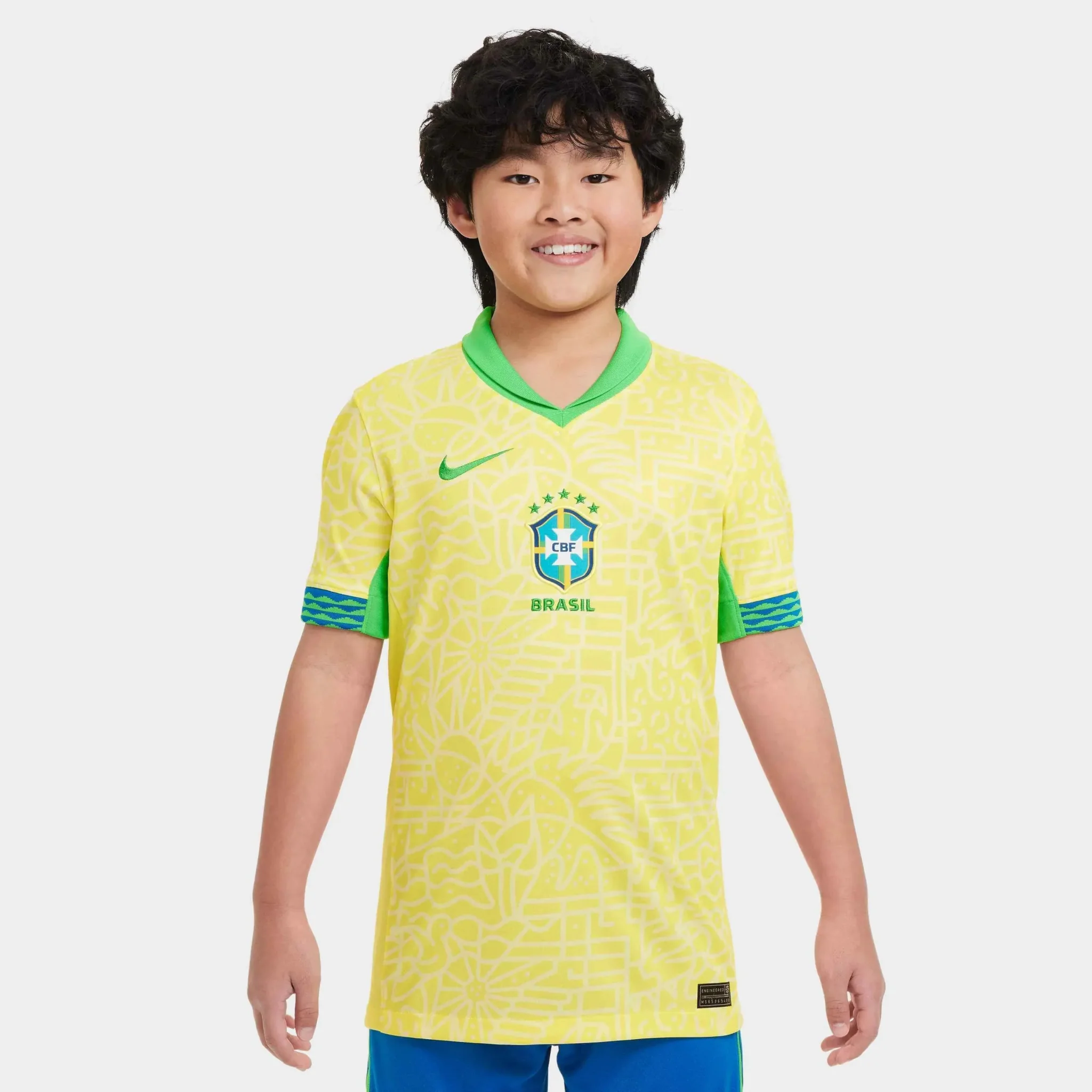 Nike 2024-25 Brazil Youth Stadium Home Jersey - Image 3