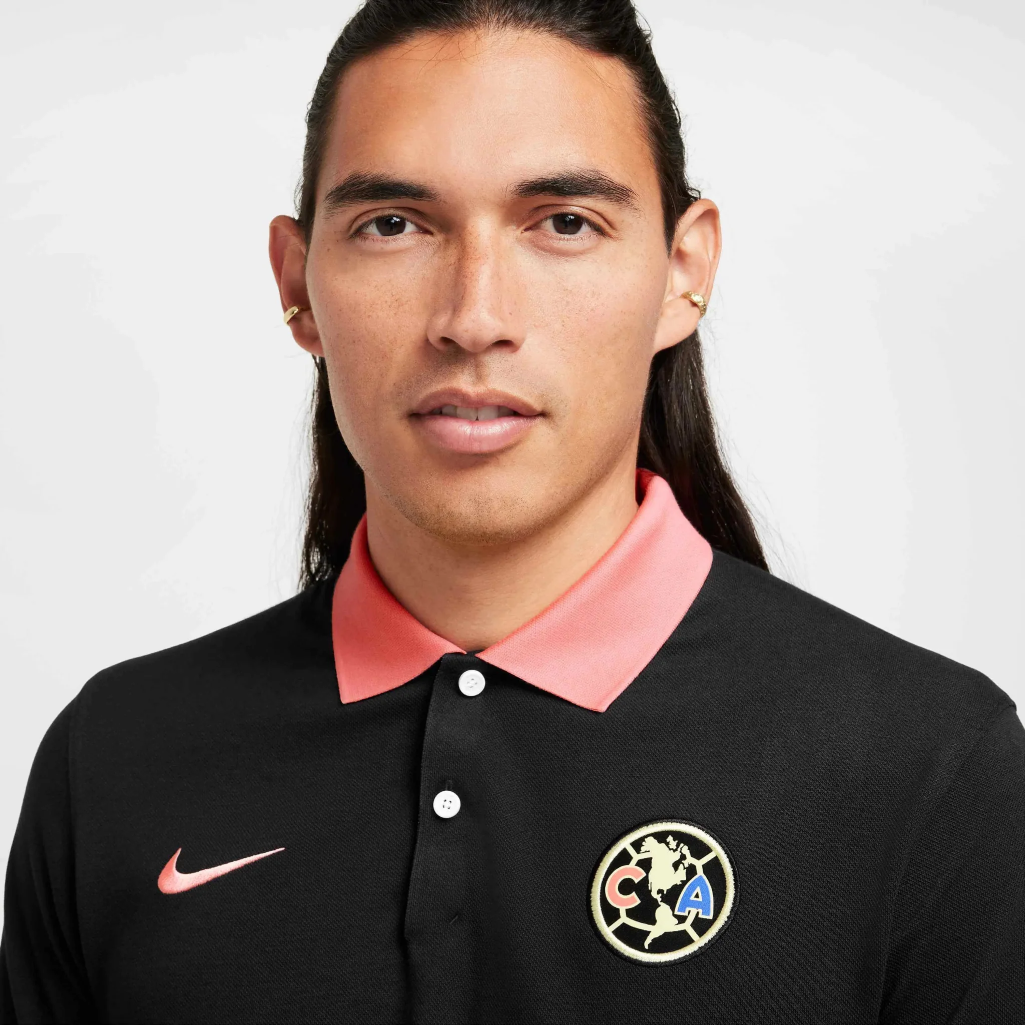 Nike 2024-25 Club America Men's Slim Polo Tee - Image 3