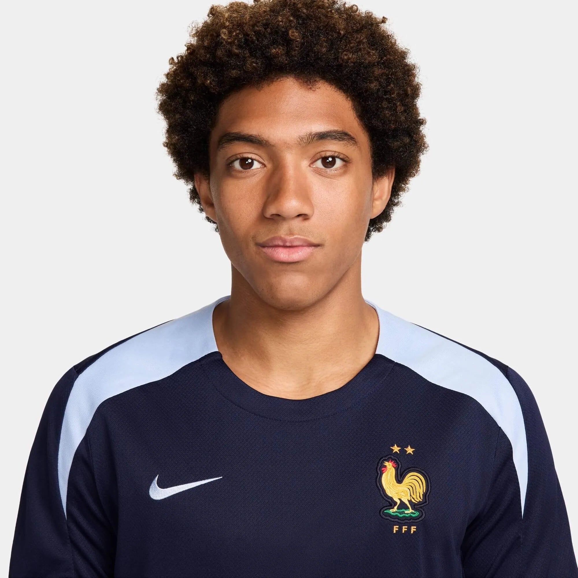 Nike 2024-25 France Men's DF Strike SS Top - Image 3