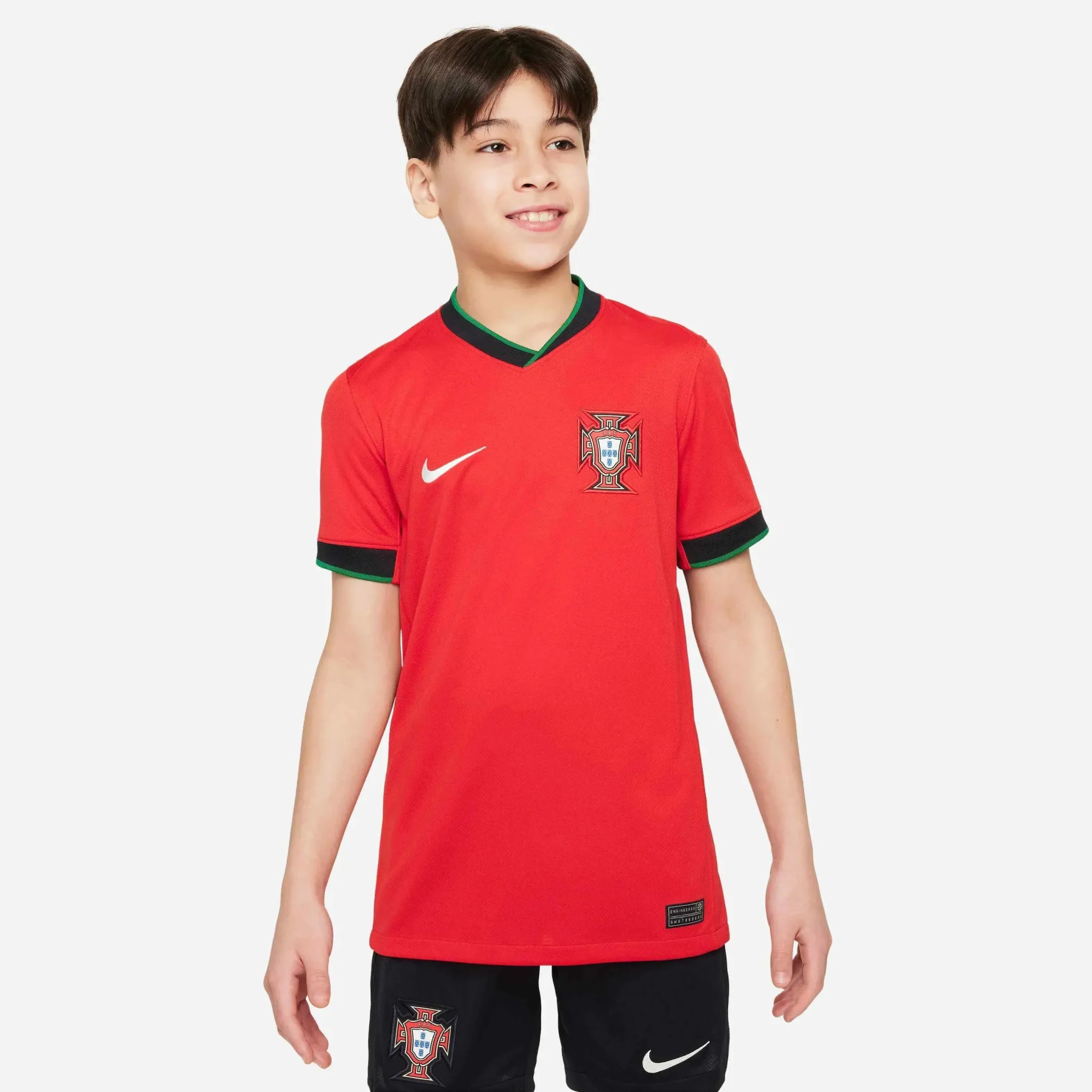 Nike 2024-25 Portugal Youth Stadium Home Jersey - Image 3