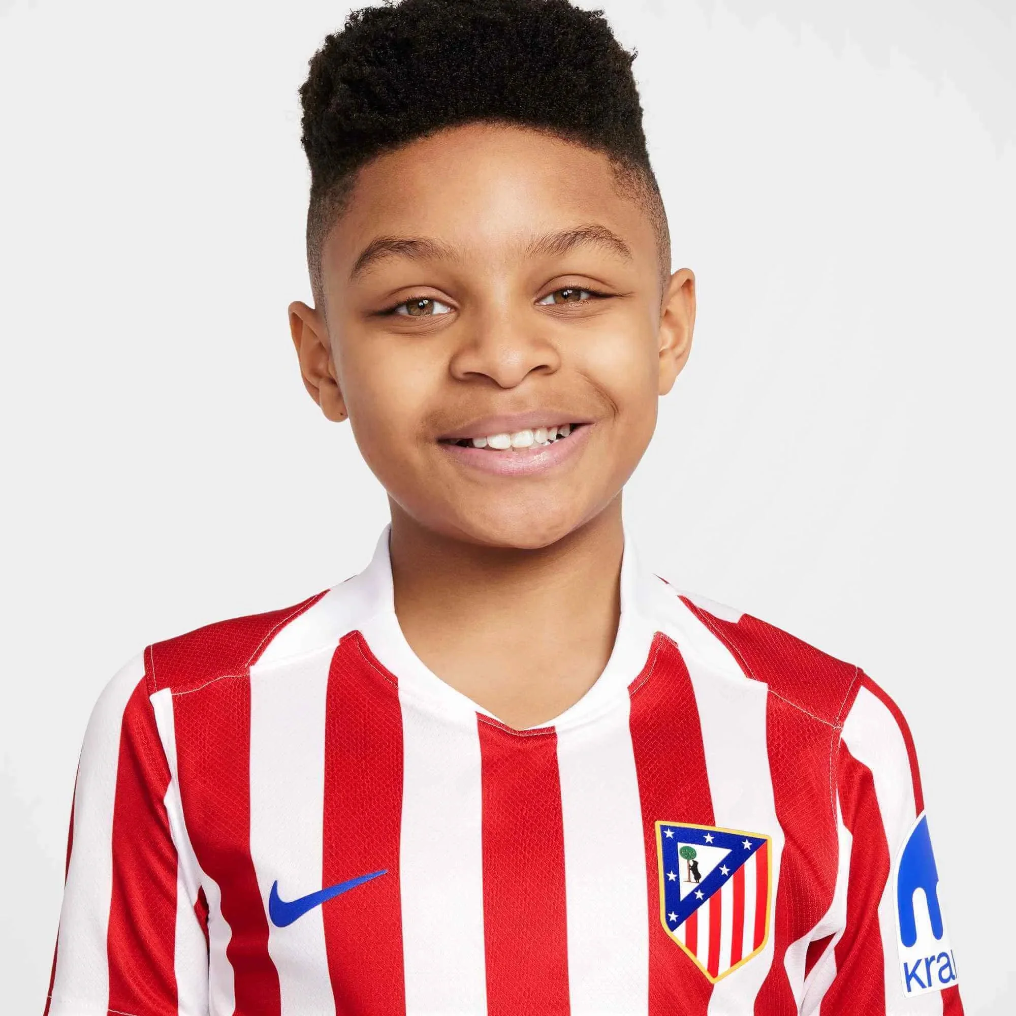 Nike 2025-26 Atletico Madrid Youth Stadium Home Soccer Jersey - Image 5