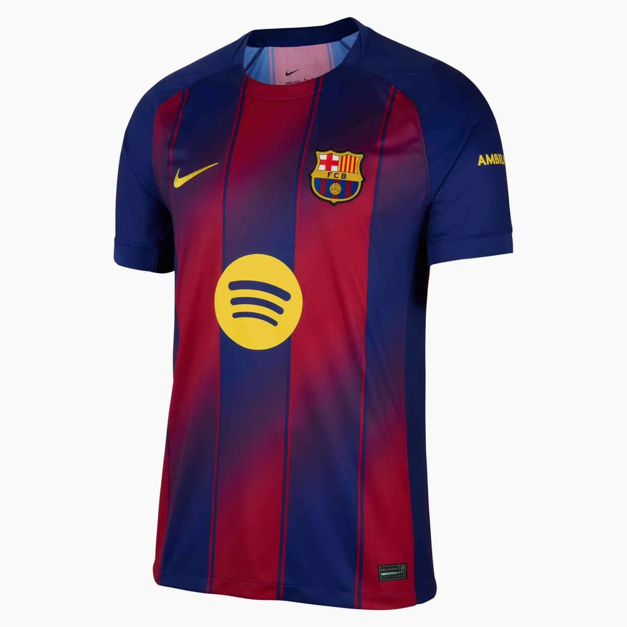 Nike 2025-26 Barcelona Men's Stadium Home Soccer Jersey