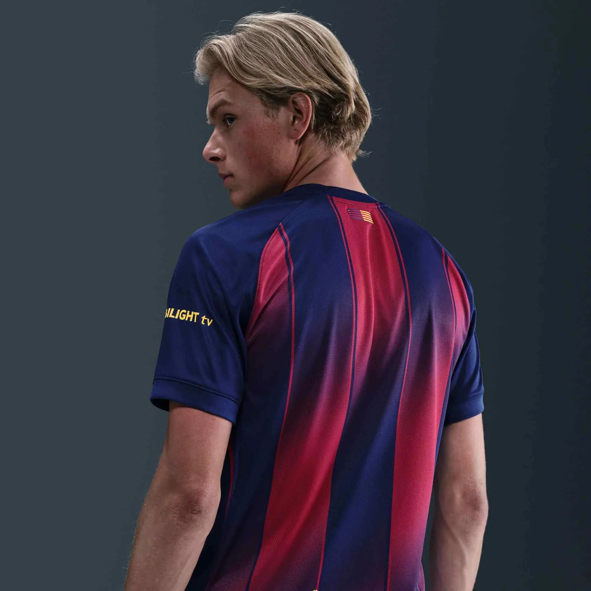 Nike 2025-26 Barcelona Men's Stadium Home Soccer Jersey - Image 6
