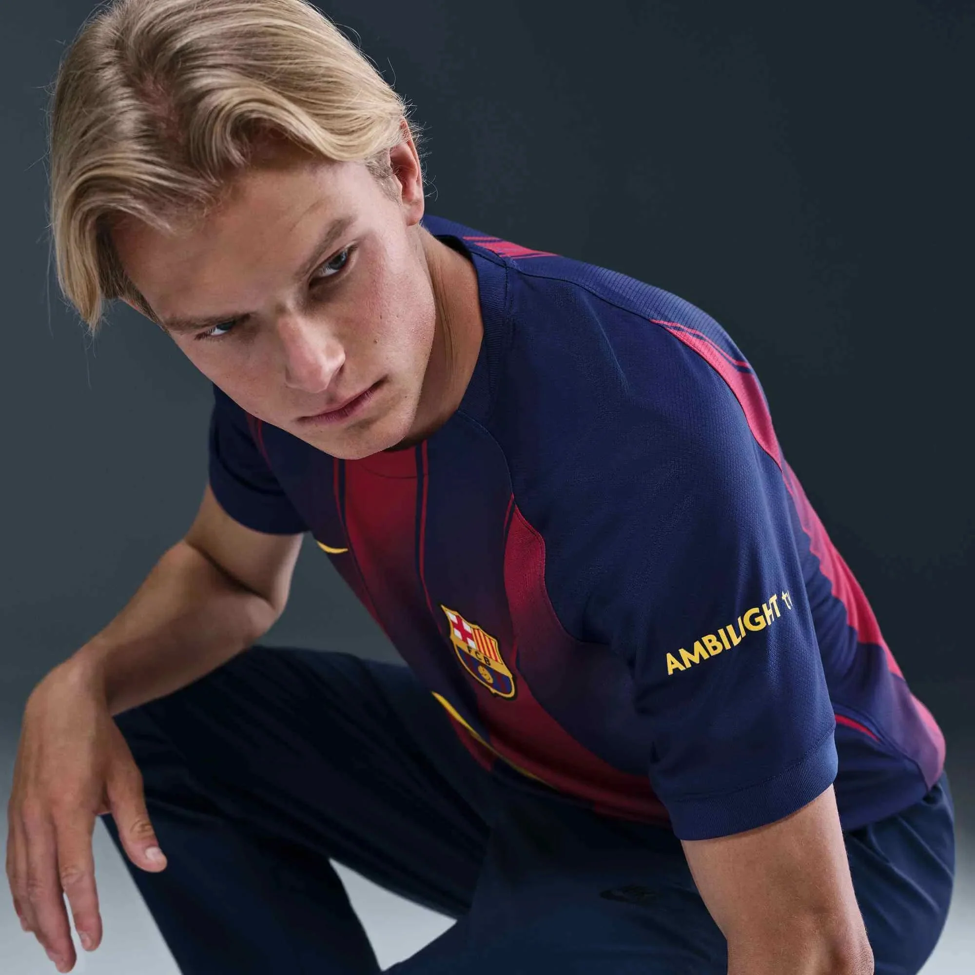 Nike 2025-26 Barcelona Men's Stadium Home Soccer Jersey - Image 7
