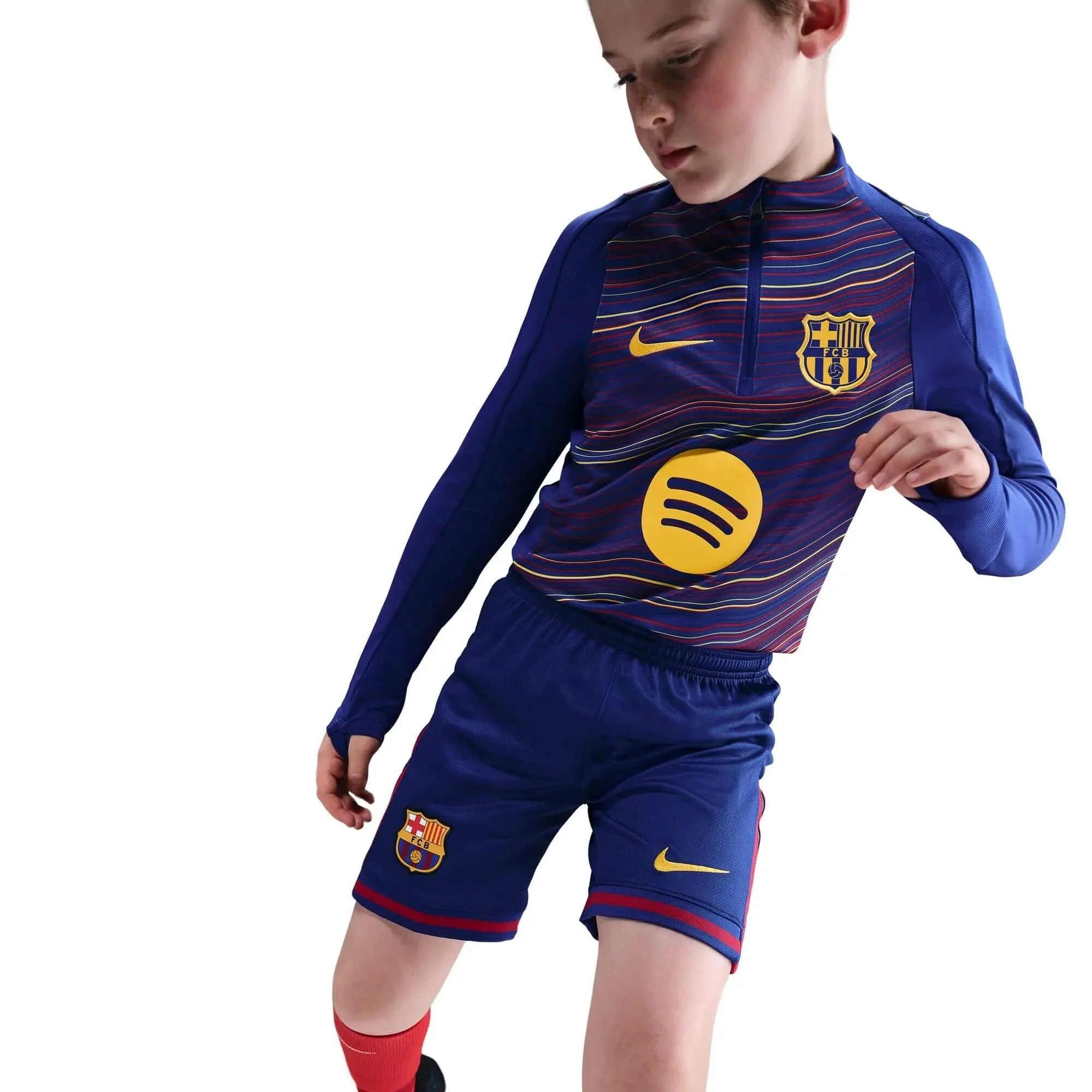 Nike 2025-26 Barcelona Youth Stadium Home Shorts - Image 3