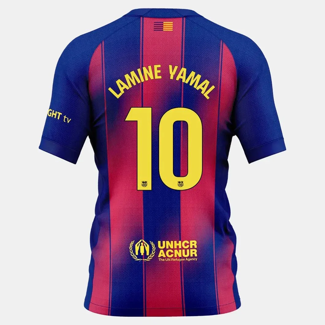 Nike 2025-26 Barcelona Women's Stadium Home Soccer Jersey (No Sponsor) - Image 7