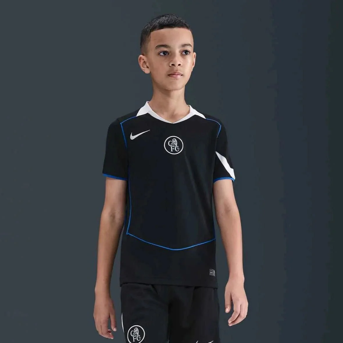 Nike 2025-26 Chelsea Youth Stadium Third Soccer Jersey - Image 3