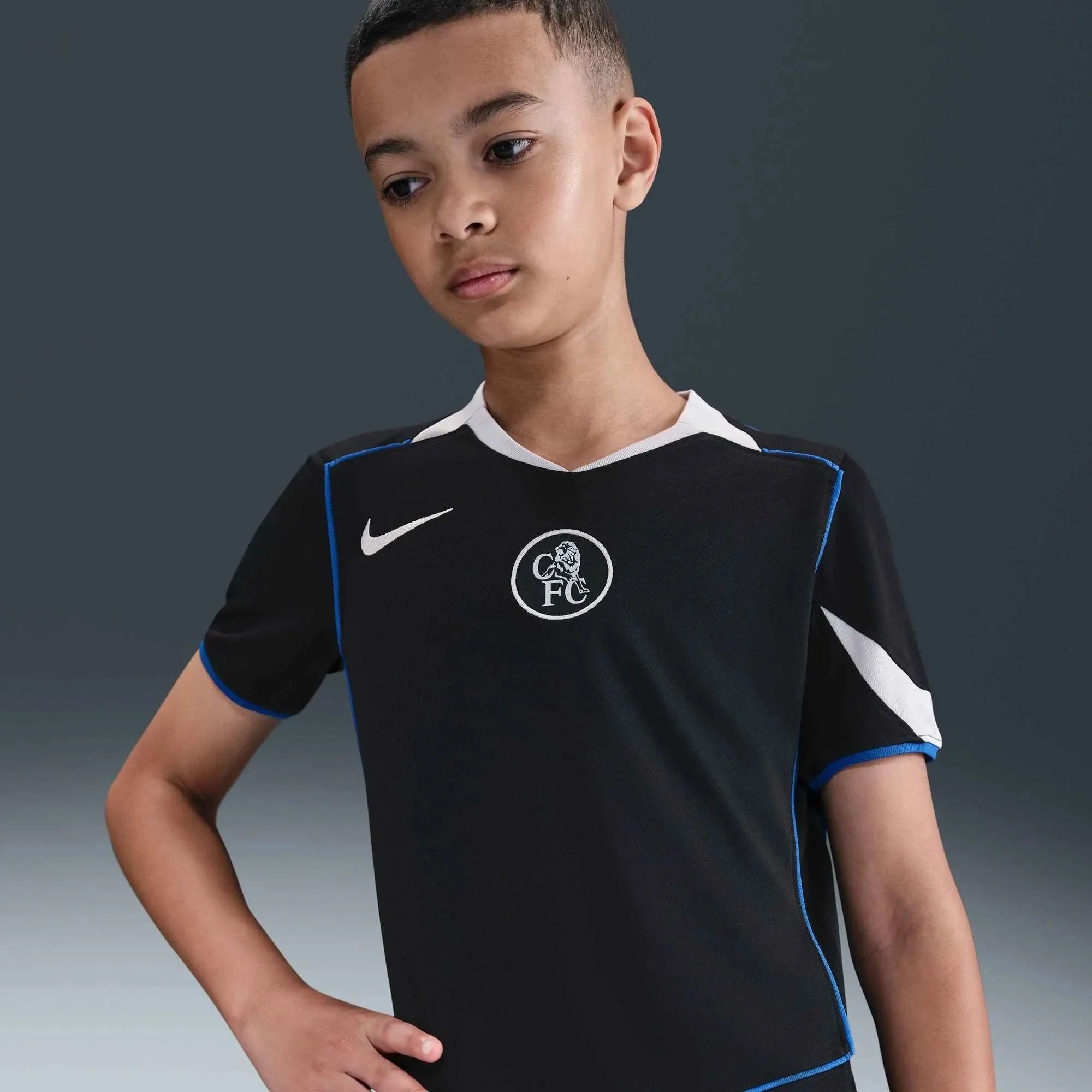 Nike 2025-26 Chelsea Youth Stadium Third Soccer Jersey - Image 6