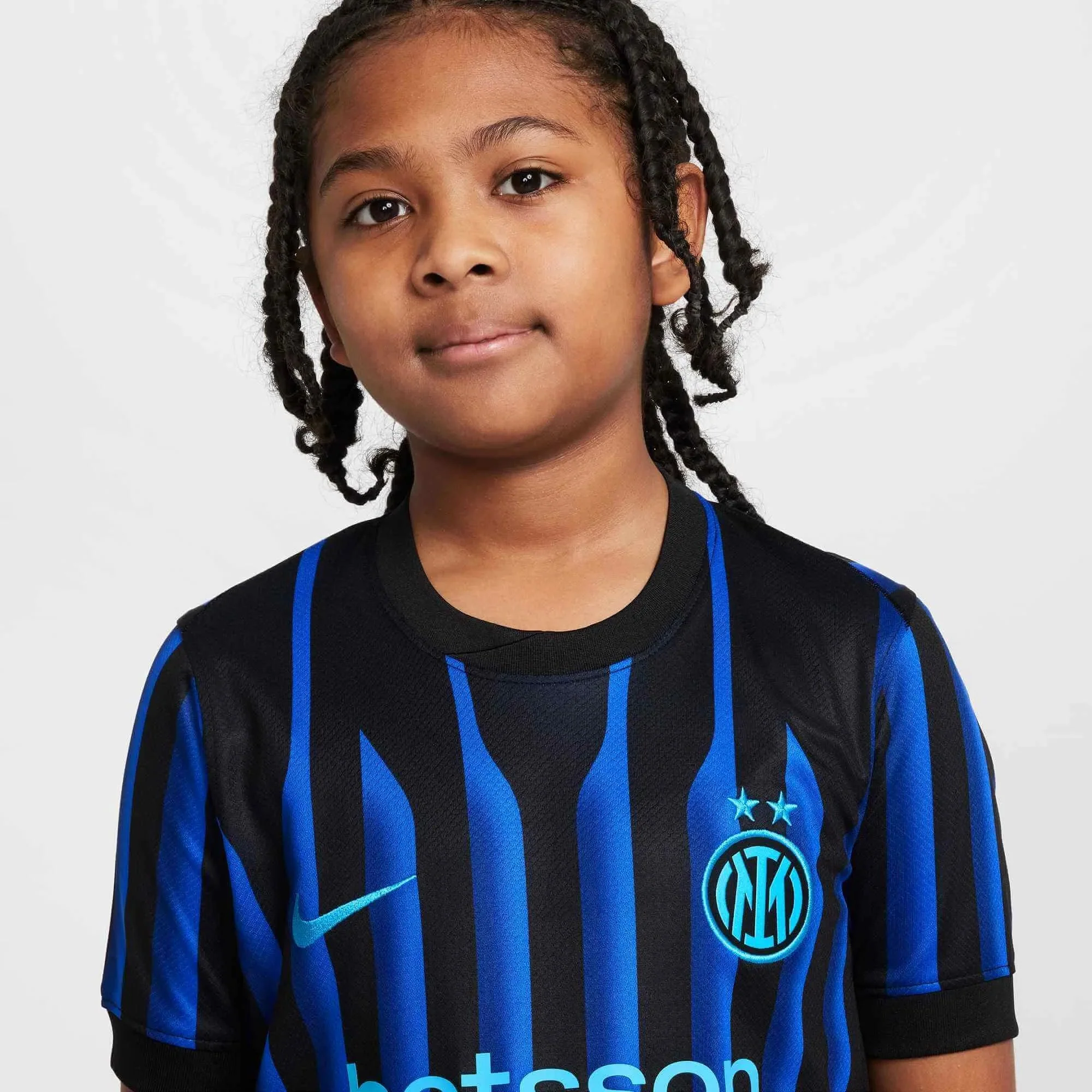 Nike 2025-26 Inter Milan Youth Stadium Home Soccer Jersey - Image 5
