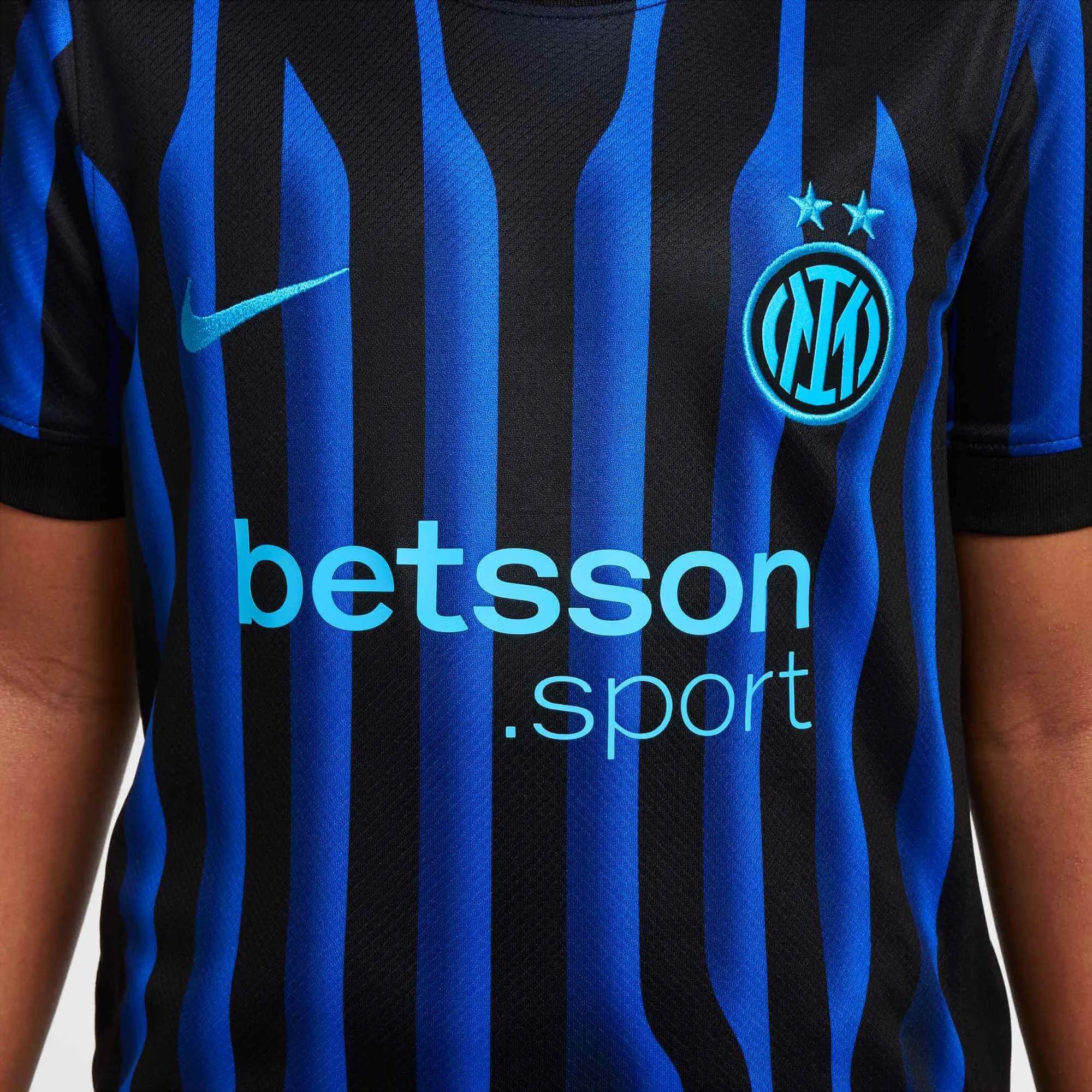 Nike 2025-26 Inter Milan Youth Stadium Home Soccer Jersey - Image 6