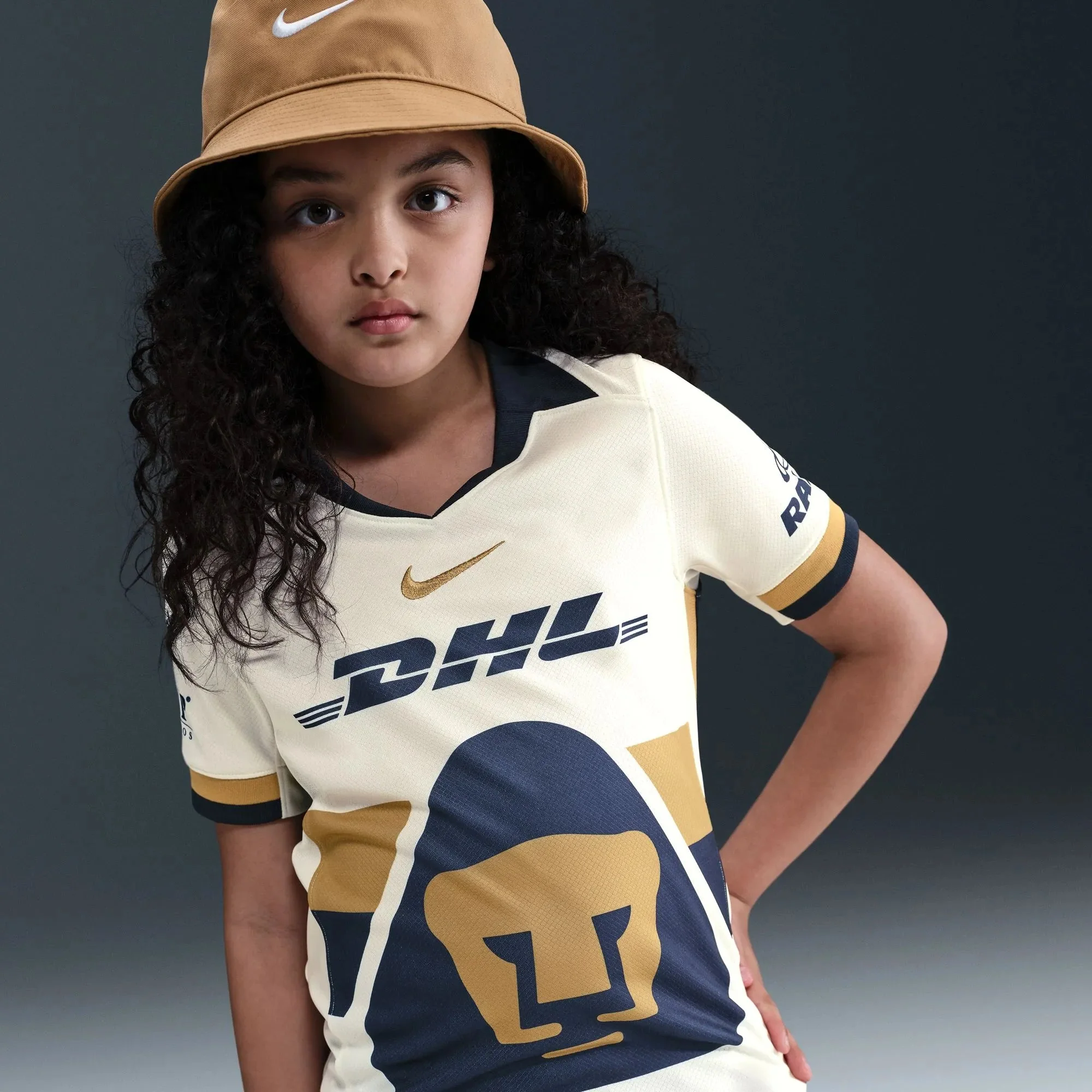 Nike 2025-26 Pumas Youth Stadium Home Soccer Jersey - Image 6