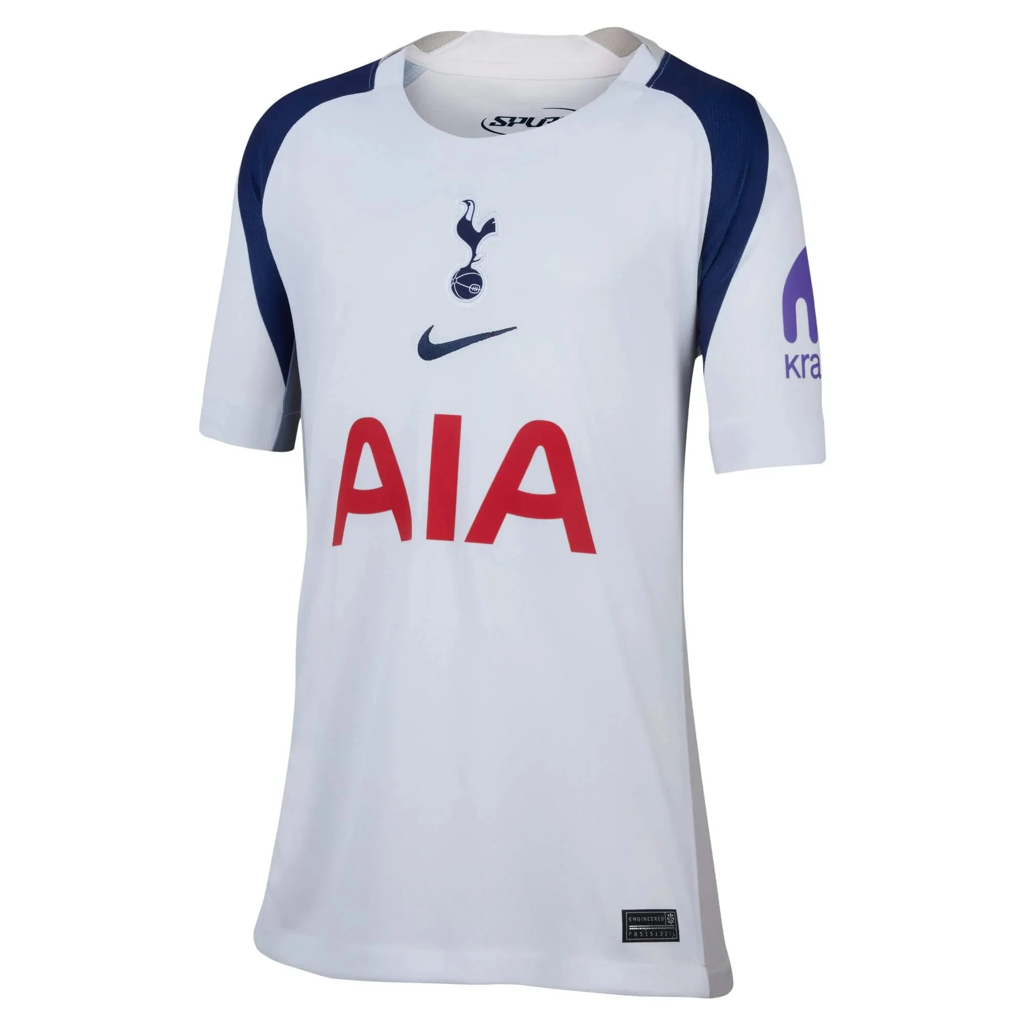 Nike 2025-26 Tottenham Youth Stadium Home Soccer Jersey