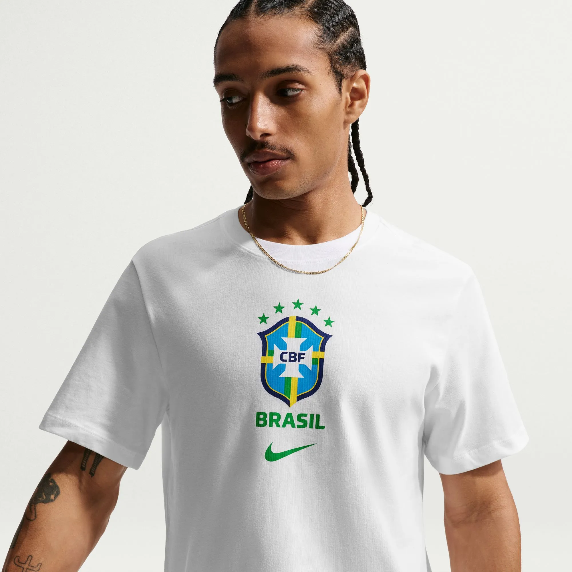 Nike 2026 Brazil Men's Crest Tee - Image 3