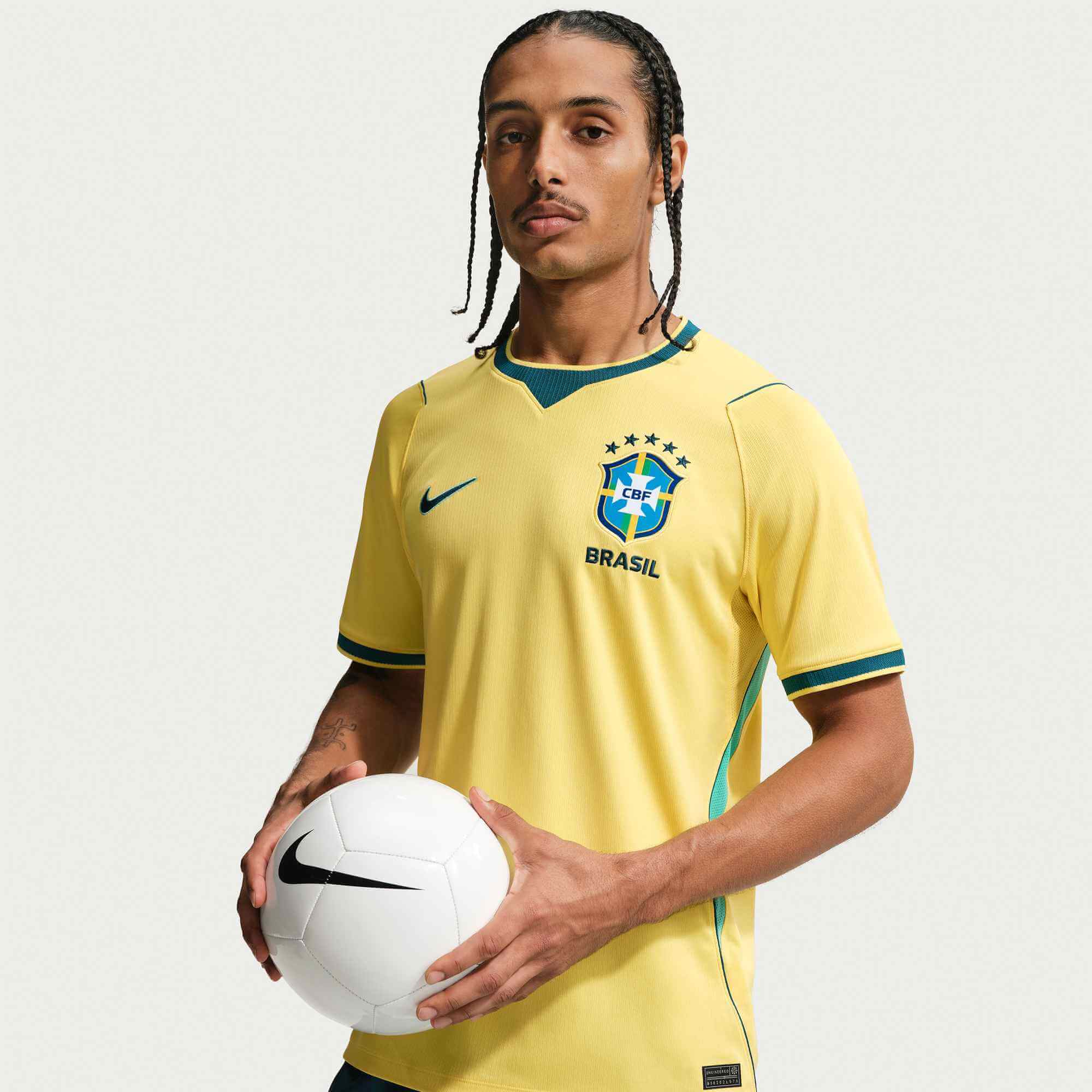 Nike 2026 Brazil Men's Stadium Home Soccer Jersey - Image 6