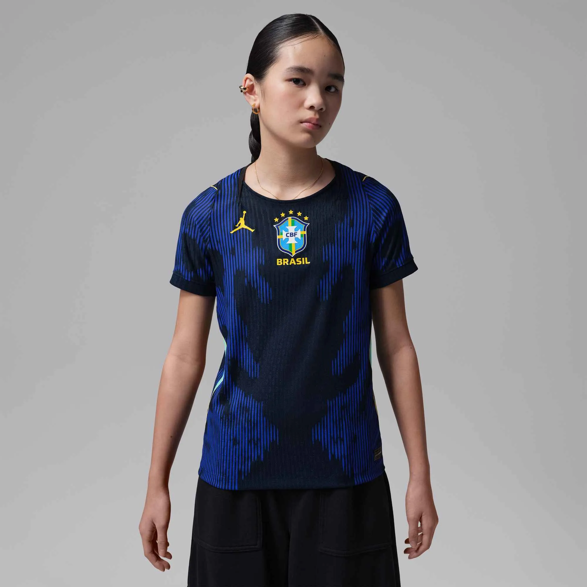 Nike 2026 Brazil Youth Authentic Away Soccer Jersey - Image 3