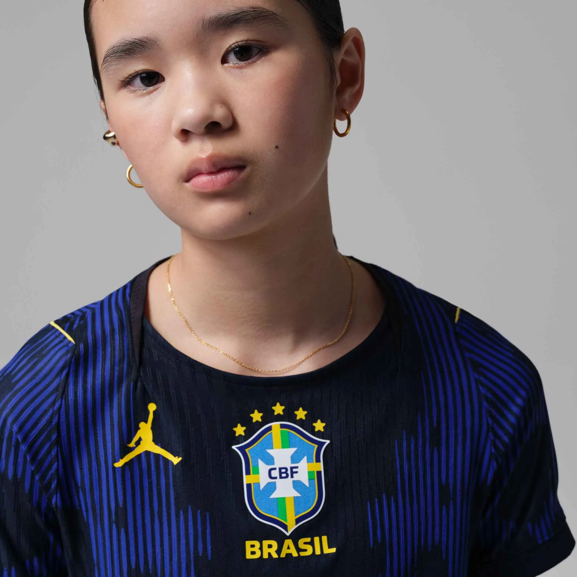 Nike 2026 Brazil Youth Authentic Away Soccer Jersey - Image 5