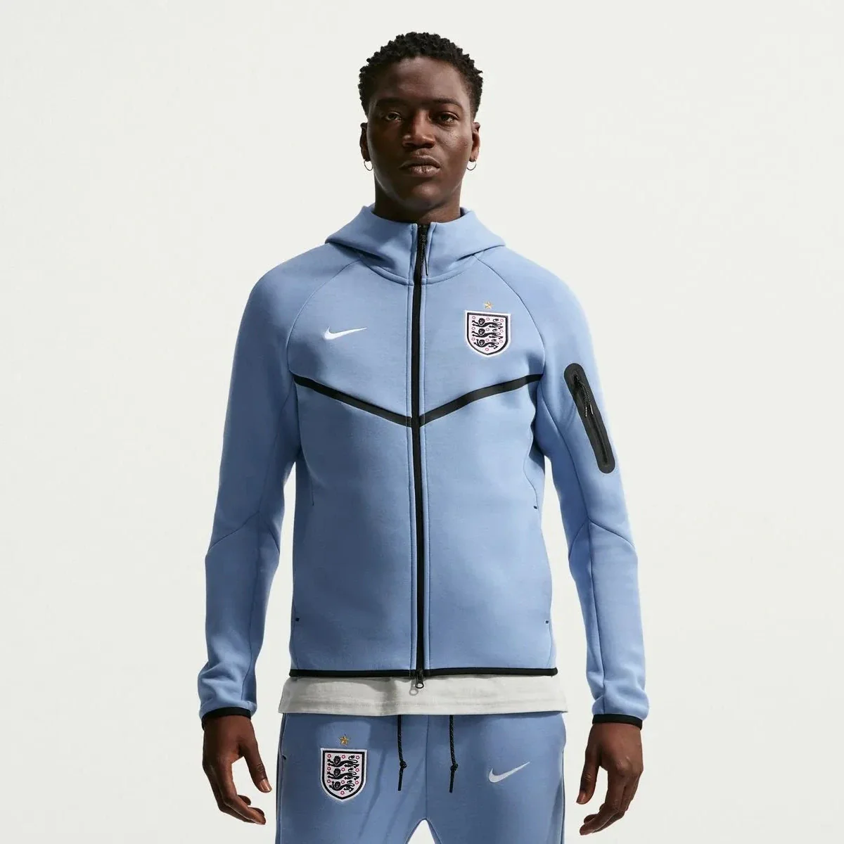 Nike 2026 England Men's Full-Zip Tech Fleece Hoodie