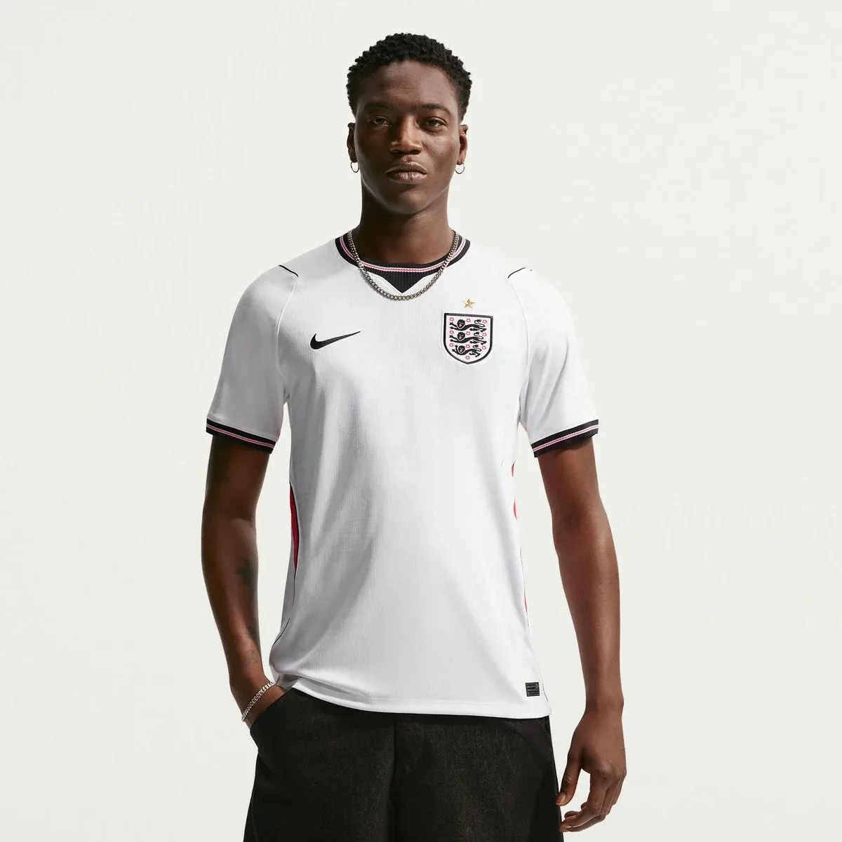 Nike 2026 England Men's Stadium Home Soccer Jersey - Image 3