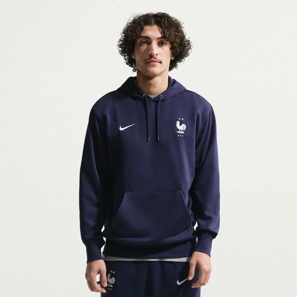 Nike 2026 France Men's Club French Terry Pullover Hoodie