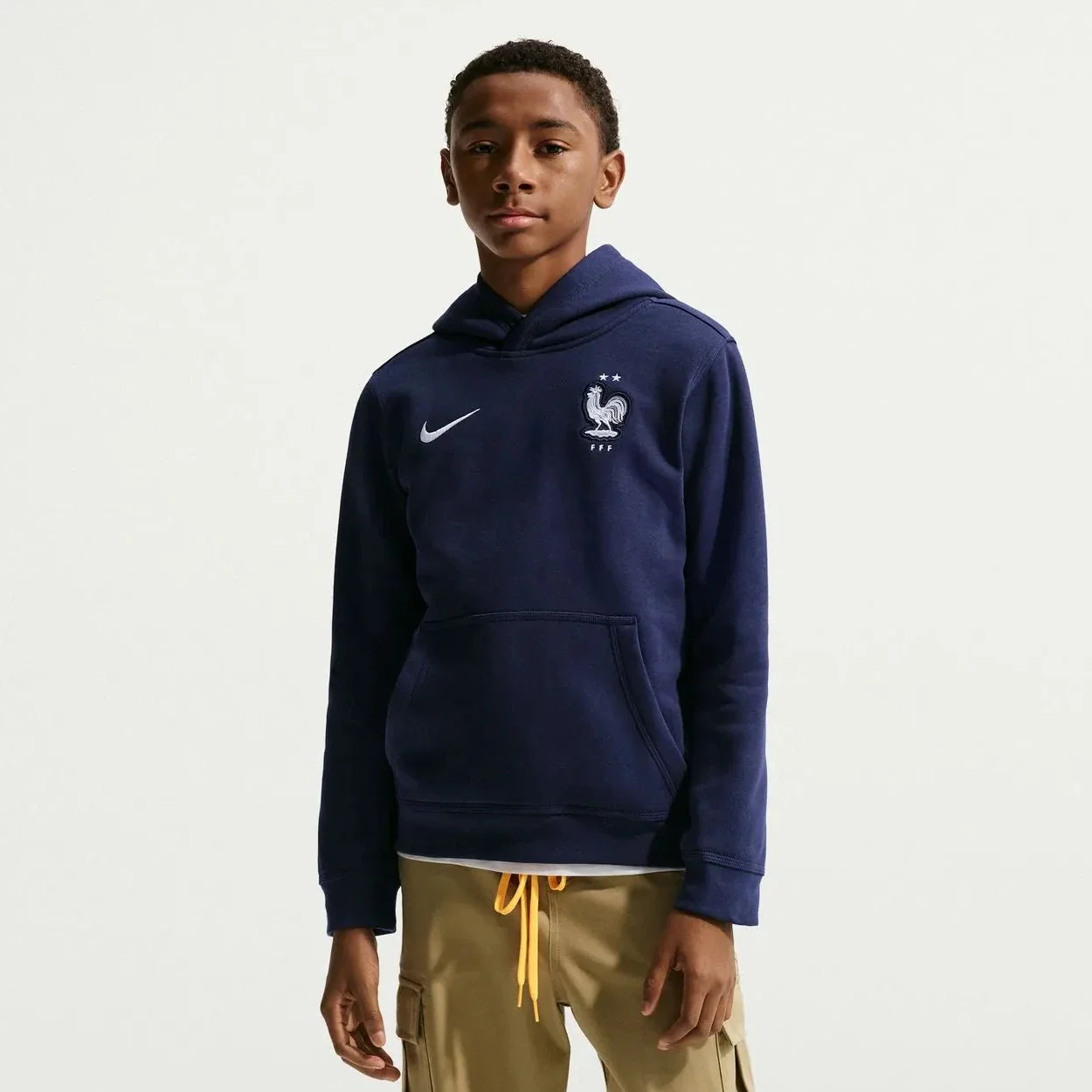 Nike 2026 France Youth Club Pullover Hoodie