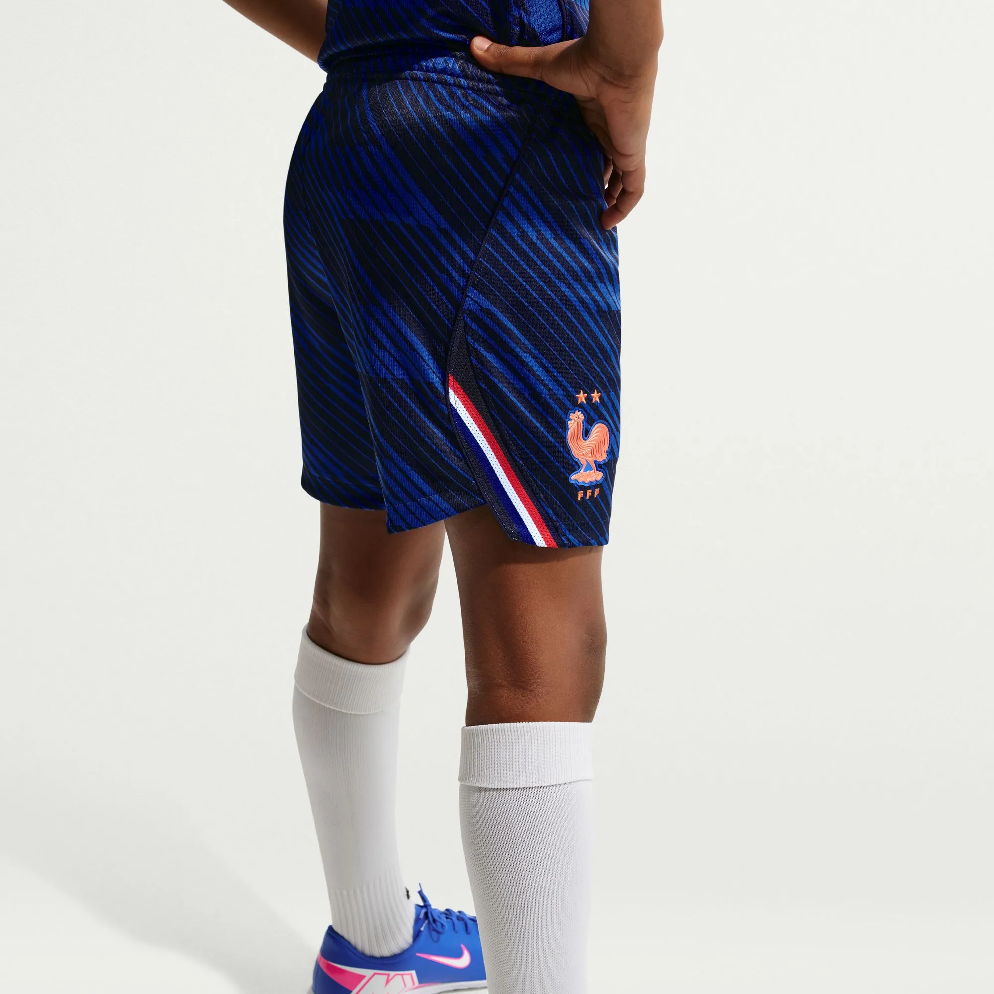 Nike 2026 France Youth Stadium Home Shorts - Image 5