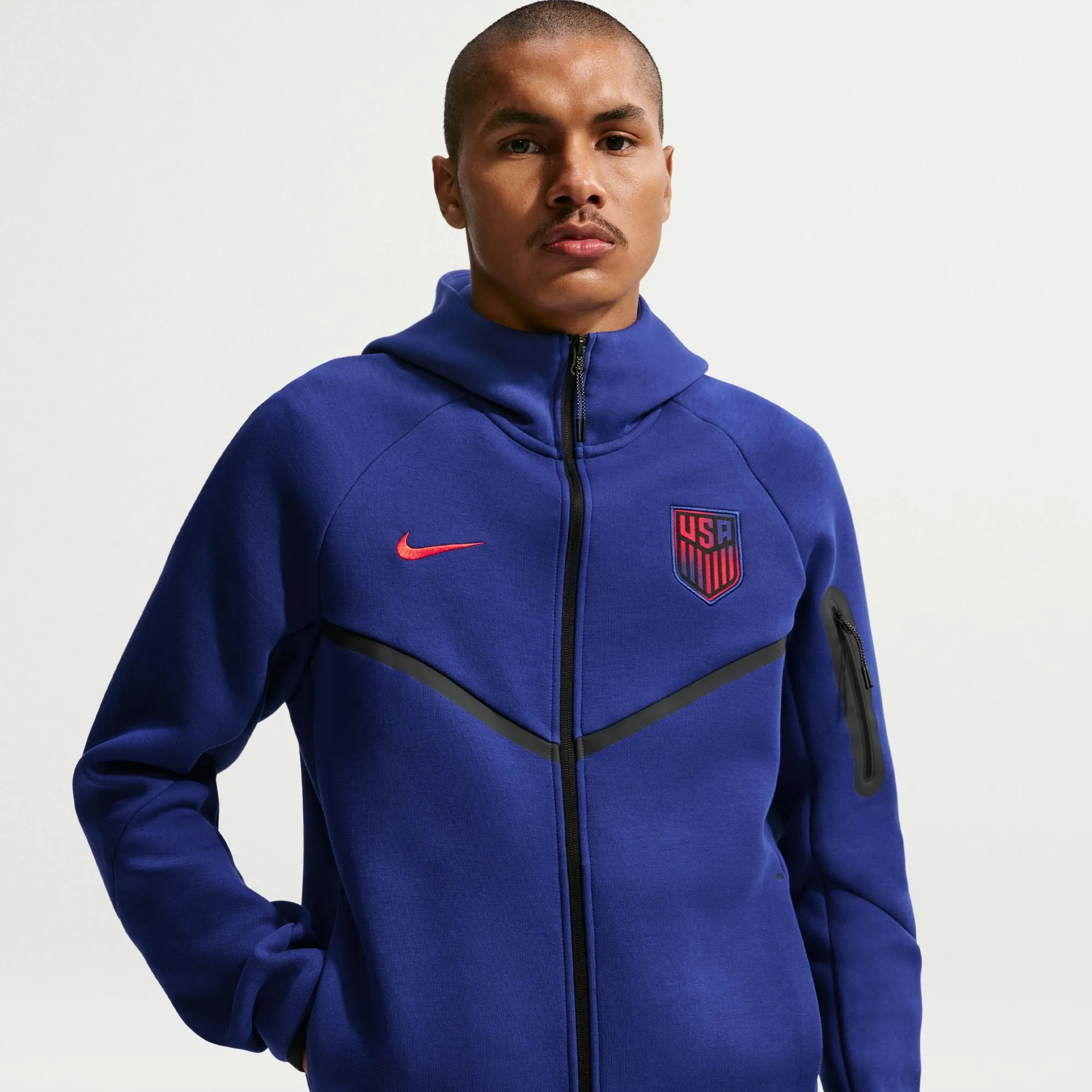 Nike 2026 USMNT Men's Full-Zip Tech Fleece Hoodie - Image 3