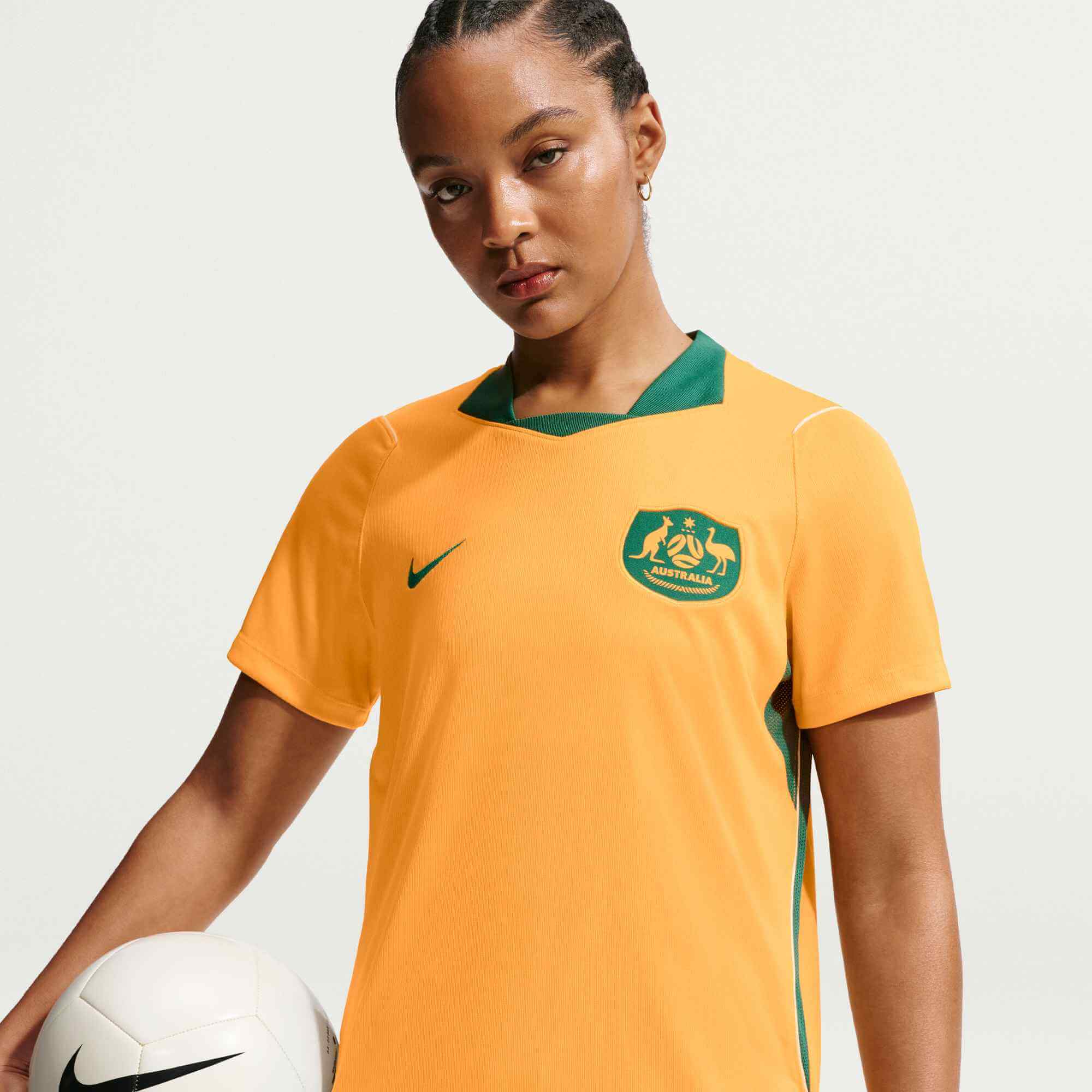 Nike 2026 Australia Women's Stadium Home Soccer Jersey - Image 3