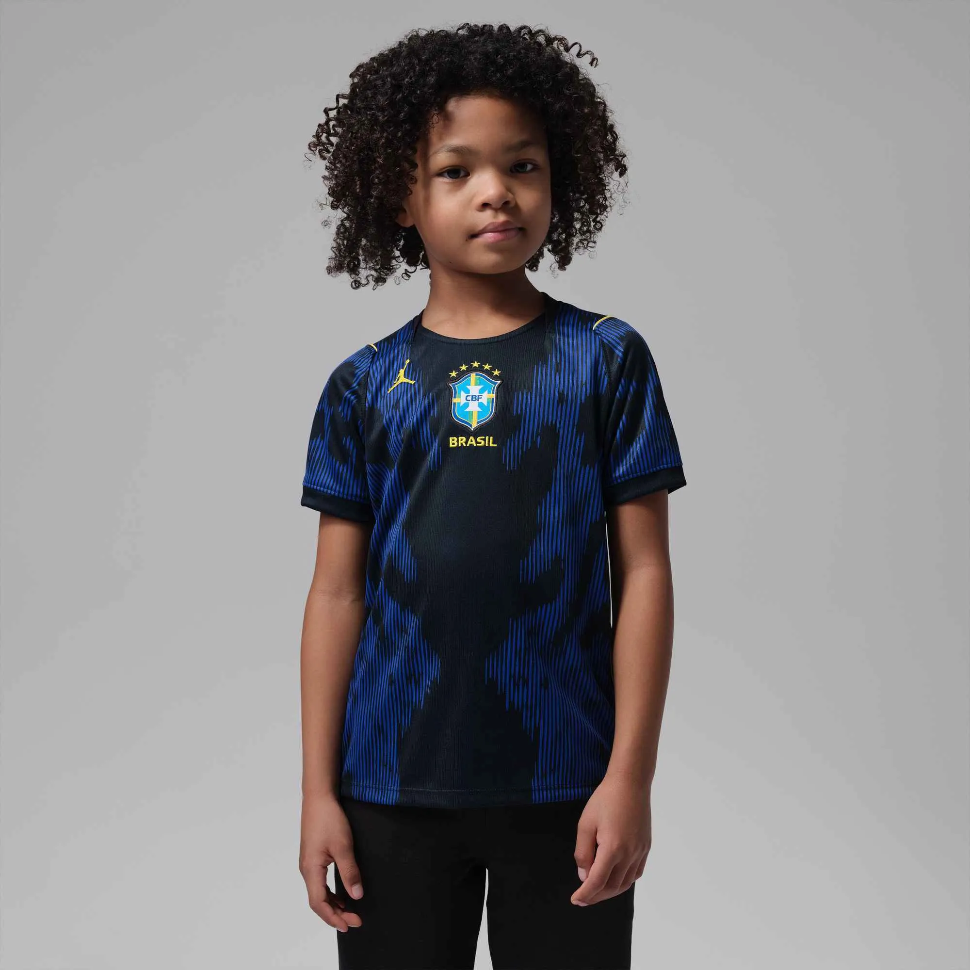 Nike 2026 Brazil Little Kids' Stadium Away Soccer Jersey - Image 3