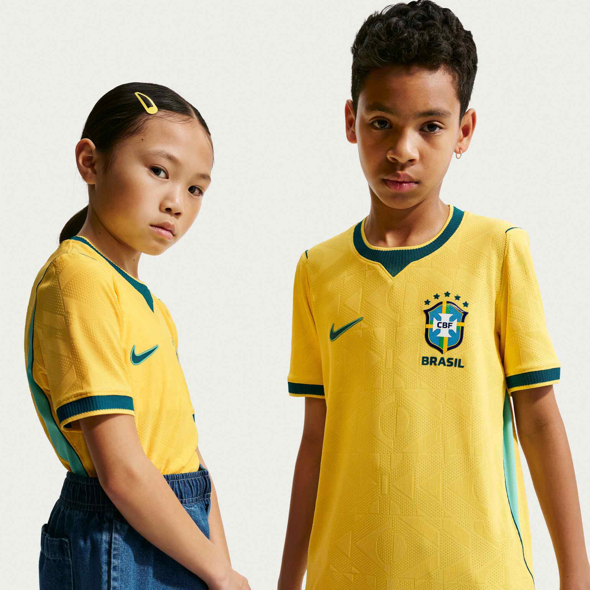 Nike 2026 Brazil Youth Authentic Home Soccer Jersey - Image 3