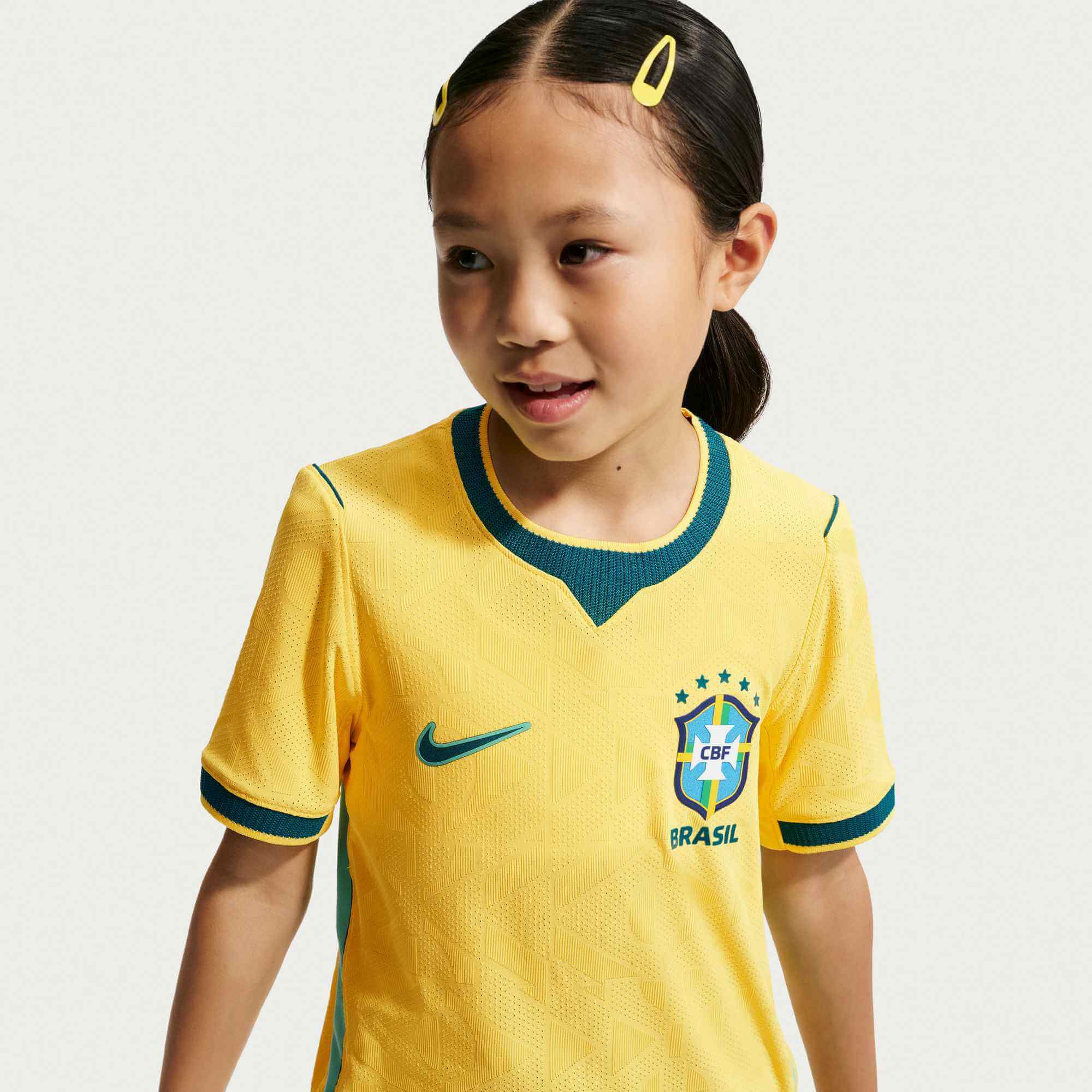 Nike 2026 Brazil Youth Authentic Home Soccer Jersey - Image 4