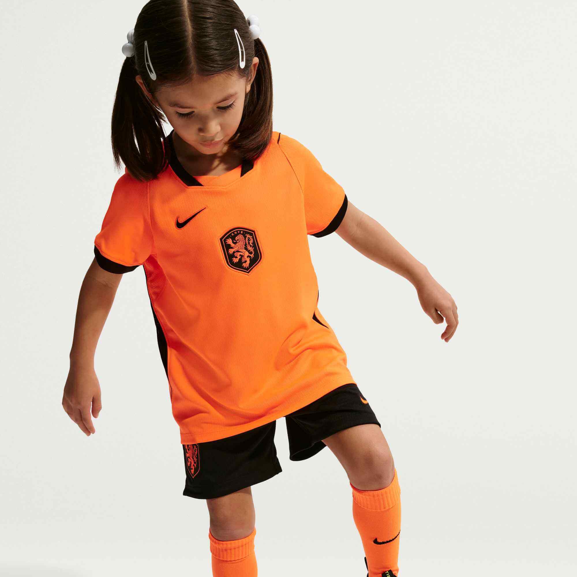 Nike 2026 Netherlands Little Kids' Stadium Home Kit - Image 5